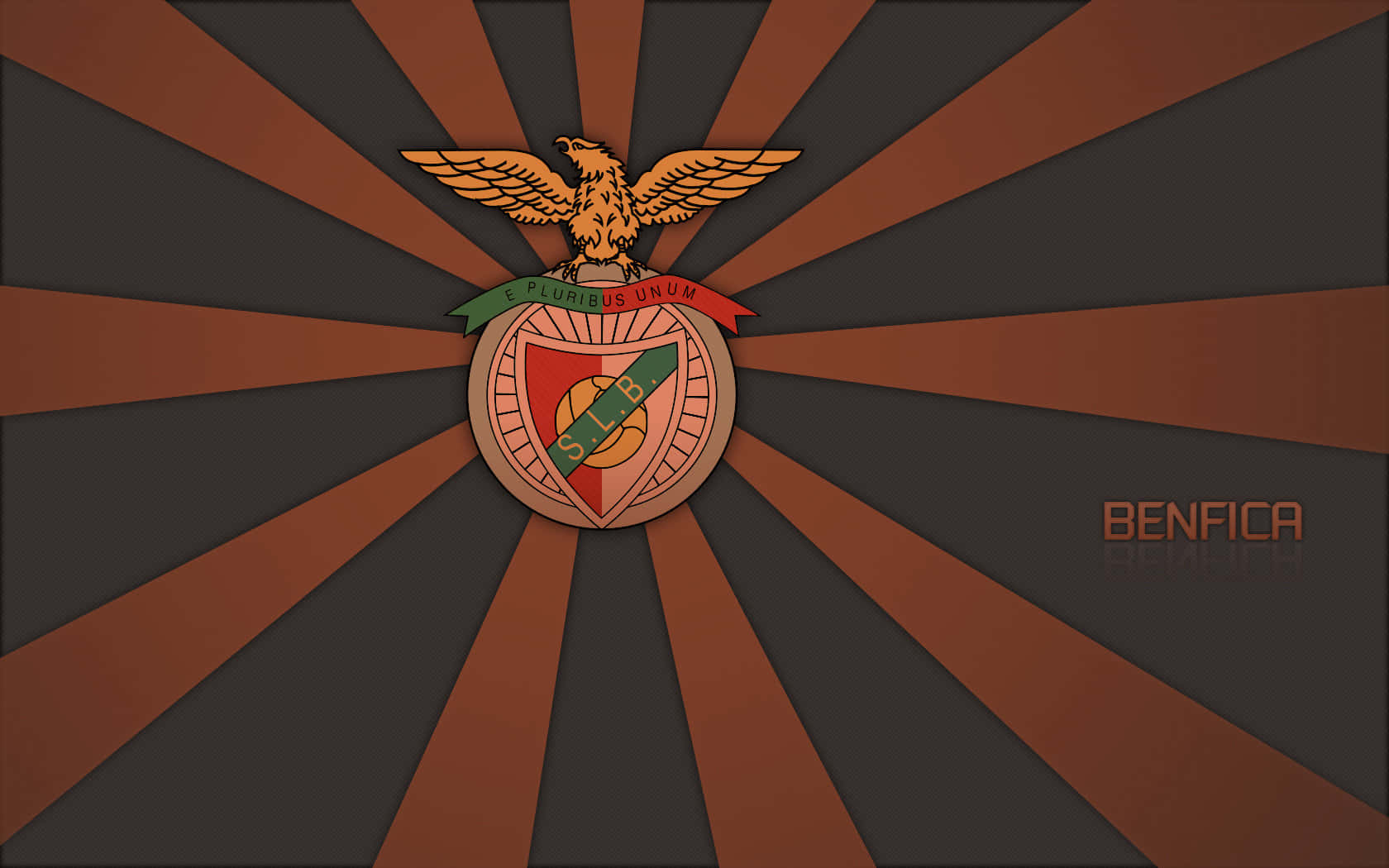 S.L. Benfica, Benfica crest, golden eagle, HD Desktop Wallpaper