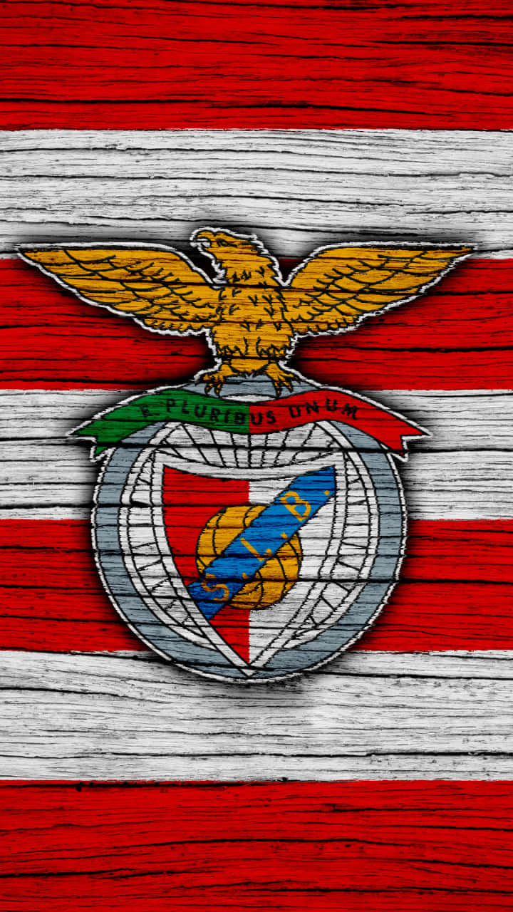 S.l. Benfica, golden eagle, shield, HD Phone Wallpaper