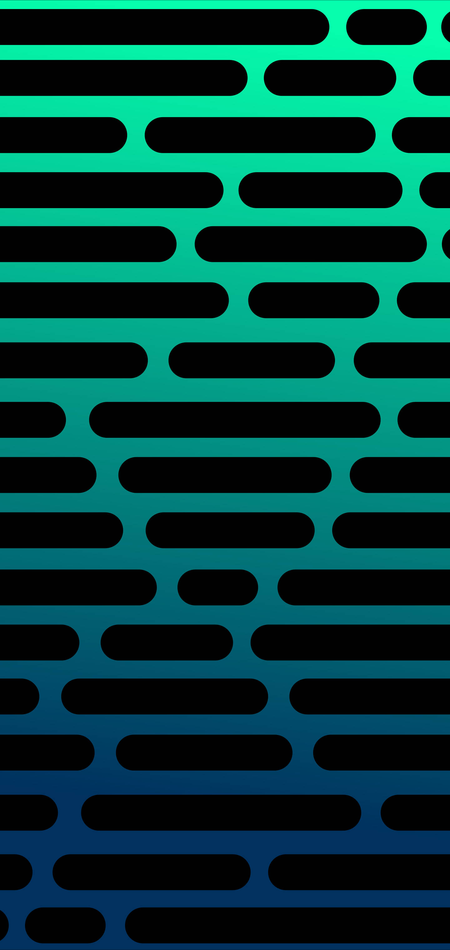 S10+, teal to blue gradient, black oval shapes, 2K Phone Wallpaper