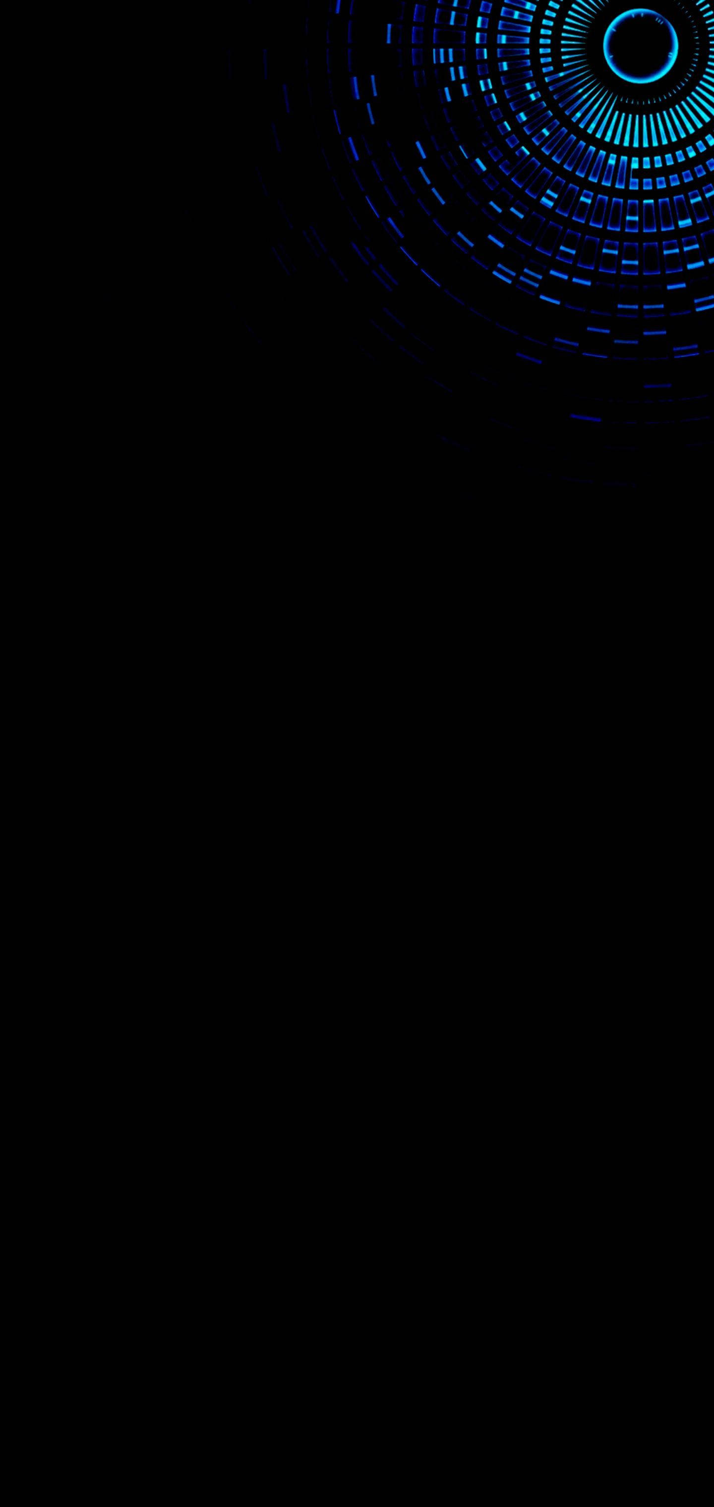 S10, Blue Eye, glowing blue digital spiral, 2K Phone Wallpaper