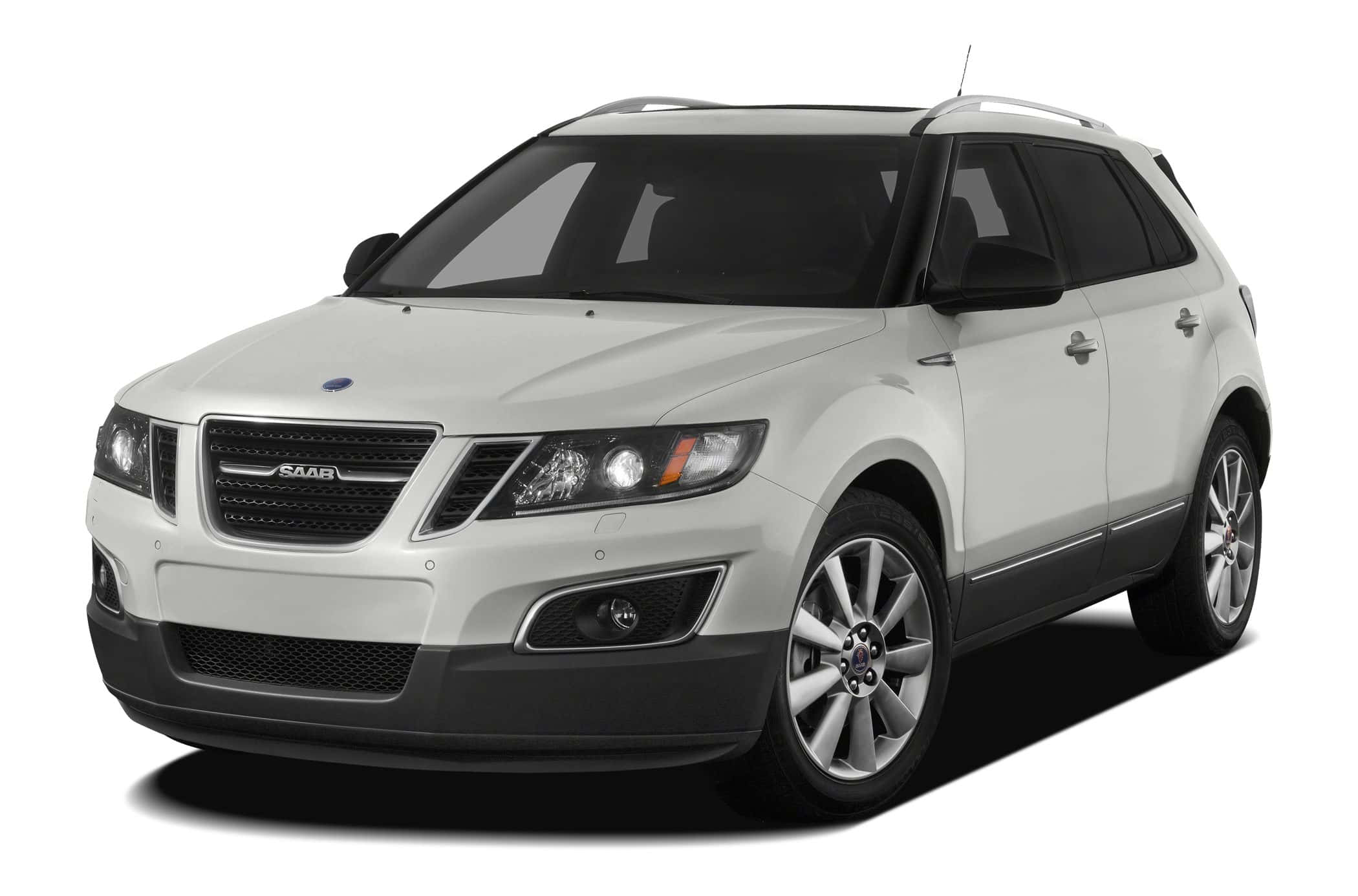 Saab 9-4x, pristine white, studio shot, Full HD Desktop Wallpaper