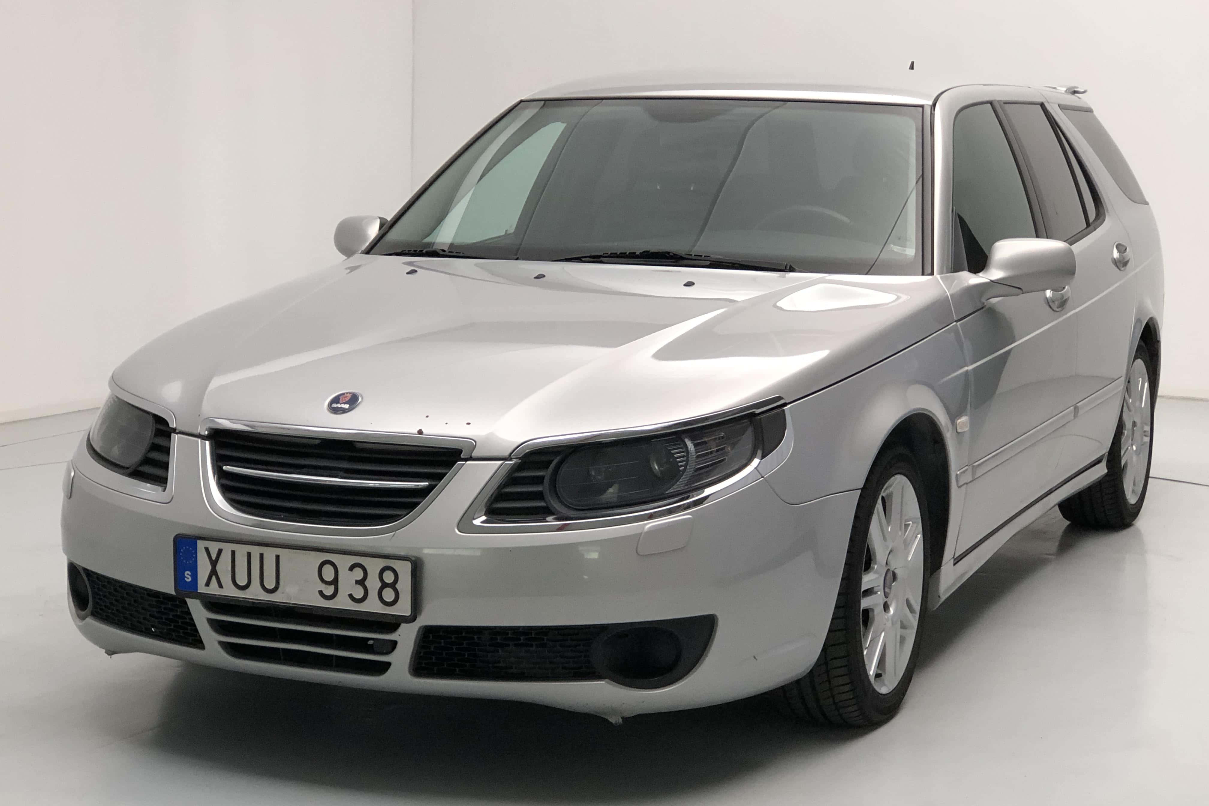 Saab 9-5, station wagon, silver, 4K Desktop Wallpaper