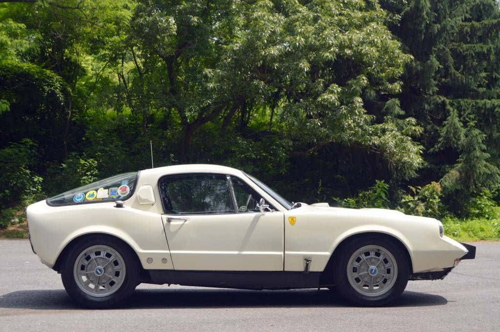 Saab Sonett, cream-colored, vintage sports car, SD Desktop Wallpaper