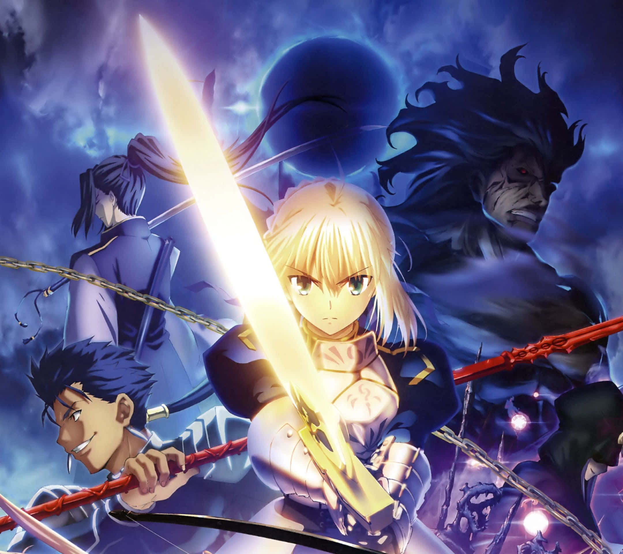 Saber Fate Stay Night With Servants, Full HD Desktop Wallpaper