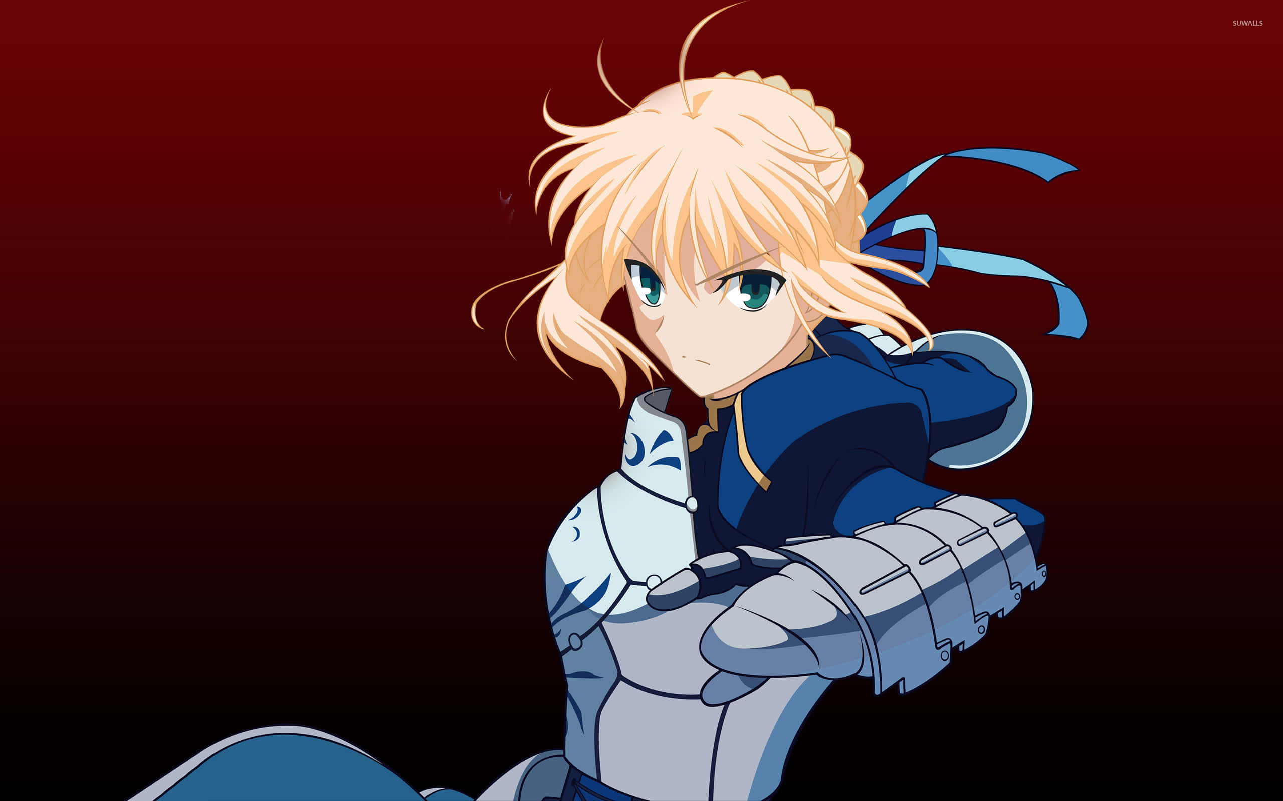 Saber Fate Stay Night Readying Punch, 2K Desktop Wallpaper
