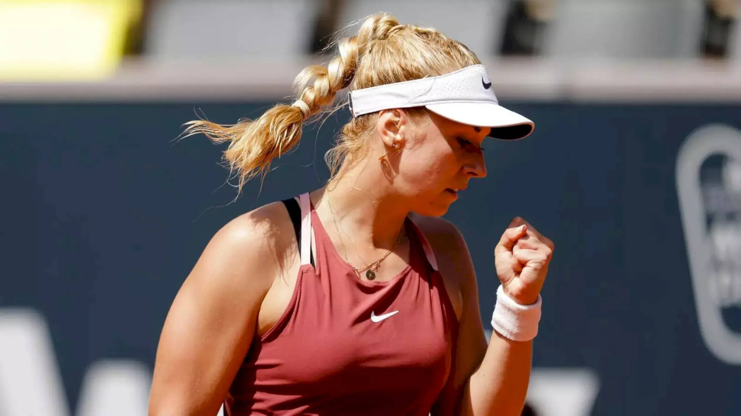 Sabine Lisicki, fist pump, clay court, Full HD Desktop Wallpaper