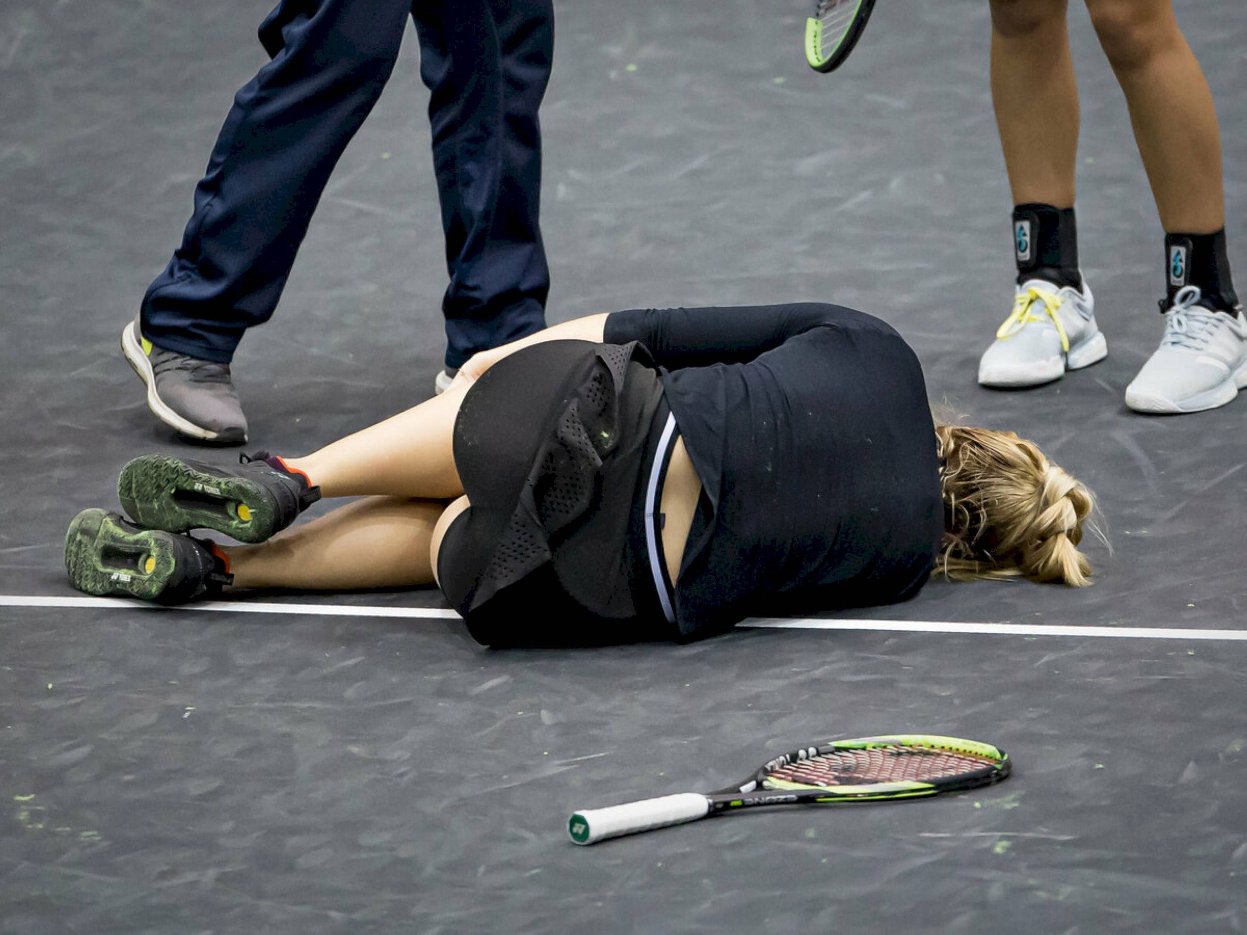 Sabine Lisicki, tennis player, court floor, Full HD Desktop Wallpaper