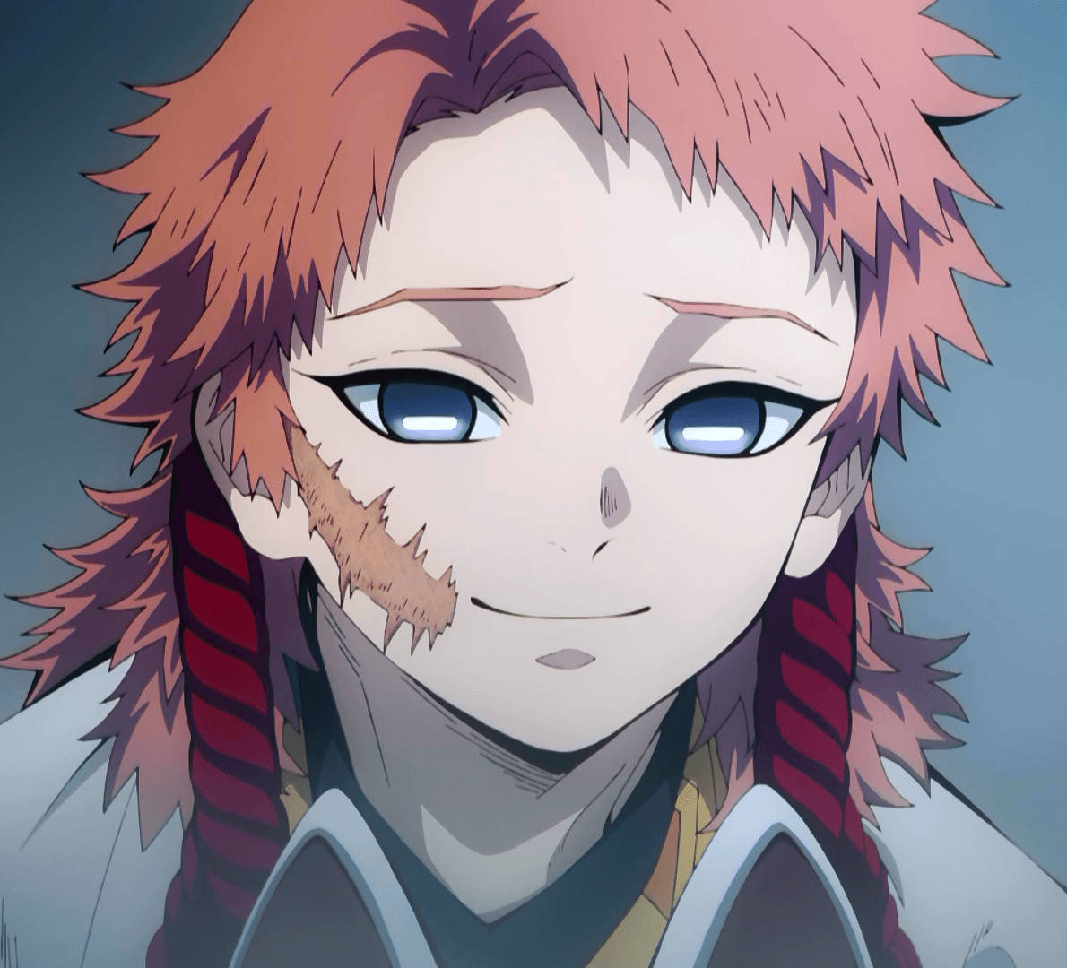Sabito, red hair, blue eyes, SD Desktop Wallpaper