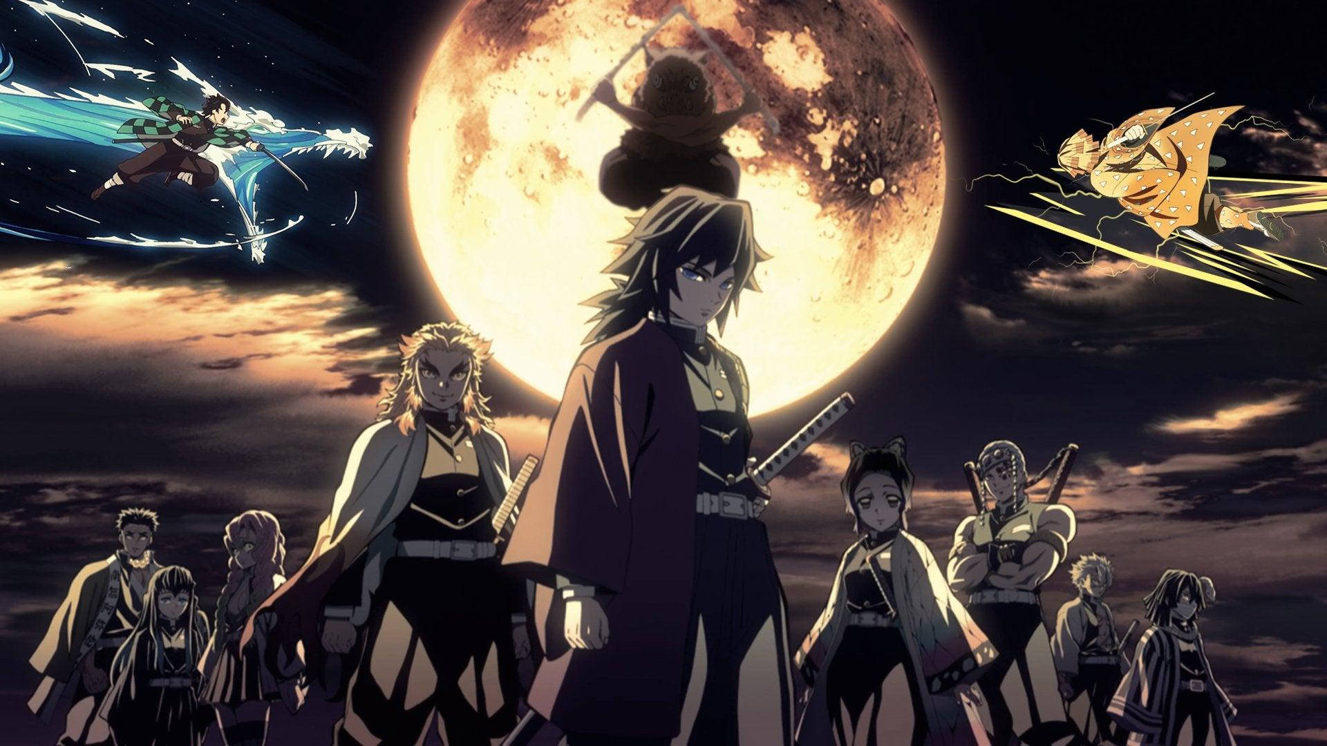 Sabito, moon, warriors, Full HD Desktop Wallpaper
