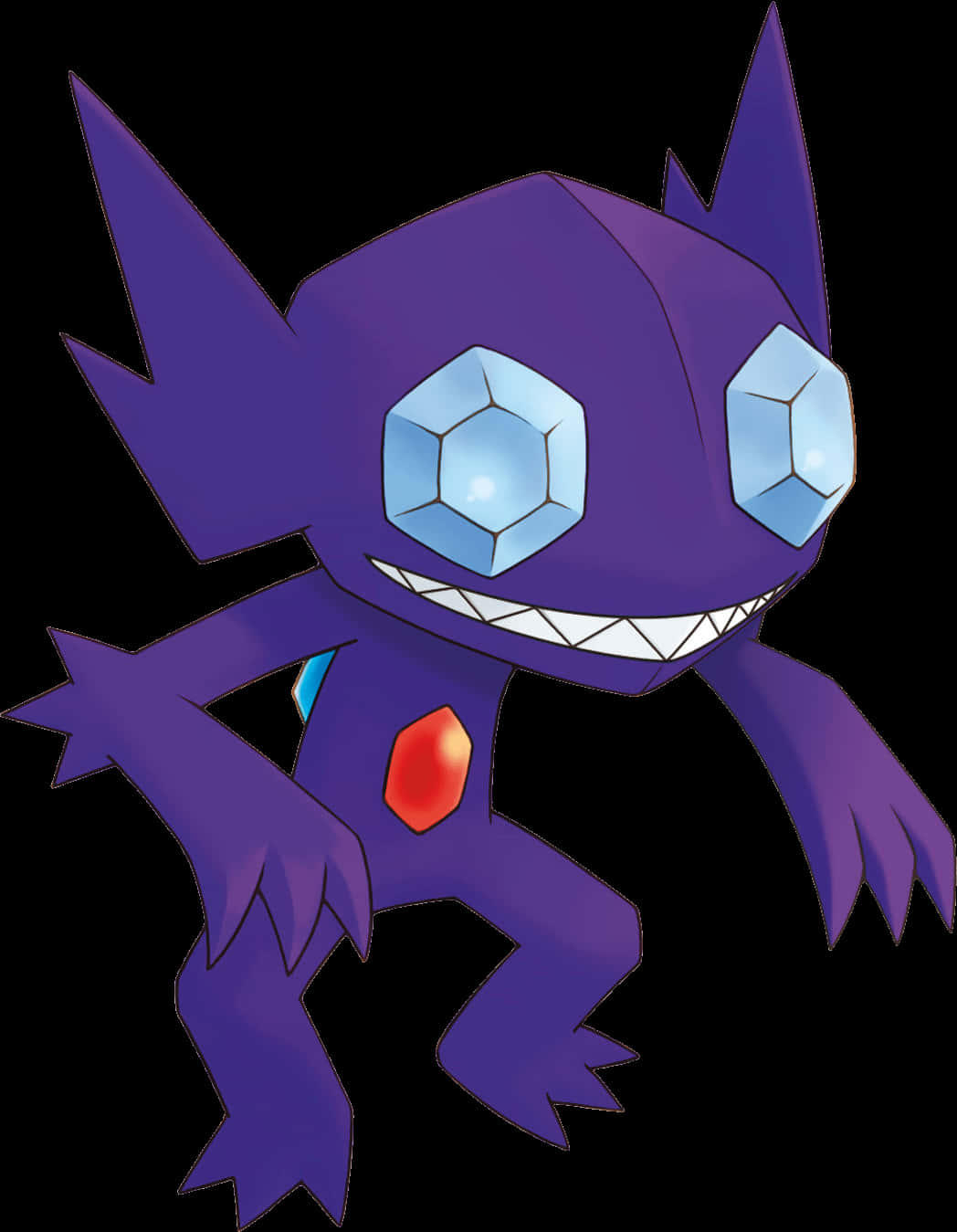 Sableye, vivid purple, gemstone eyes, HD Phone Wallpaper