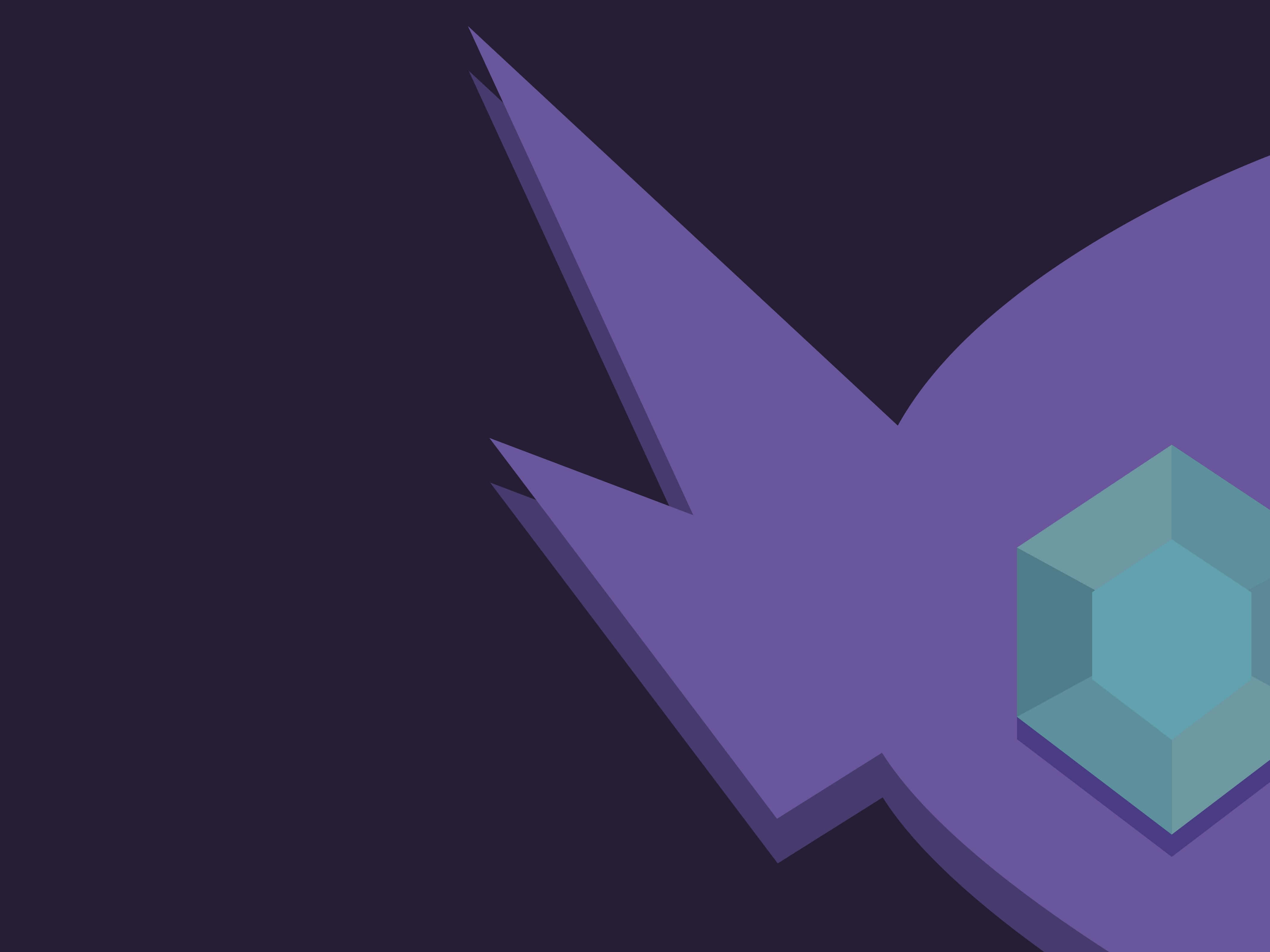 Sableye, purple, teal hexagon, 4K Desktop Wallpaper