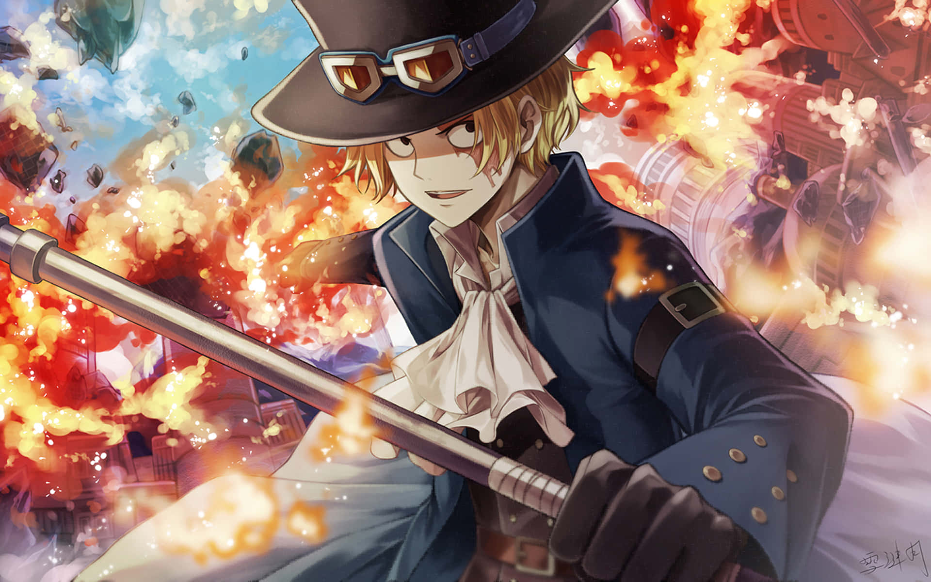 Sabo, 1920 x 1200, anime pirate, Full HD Desktop Wallpaper