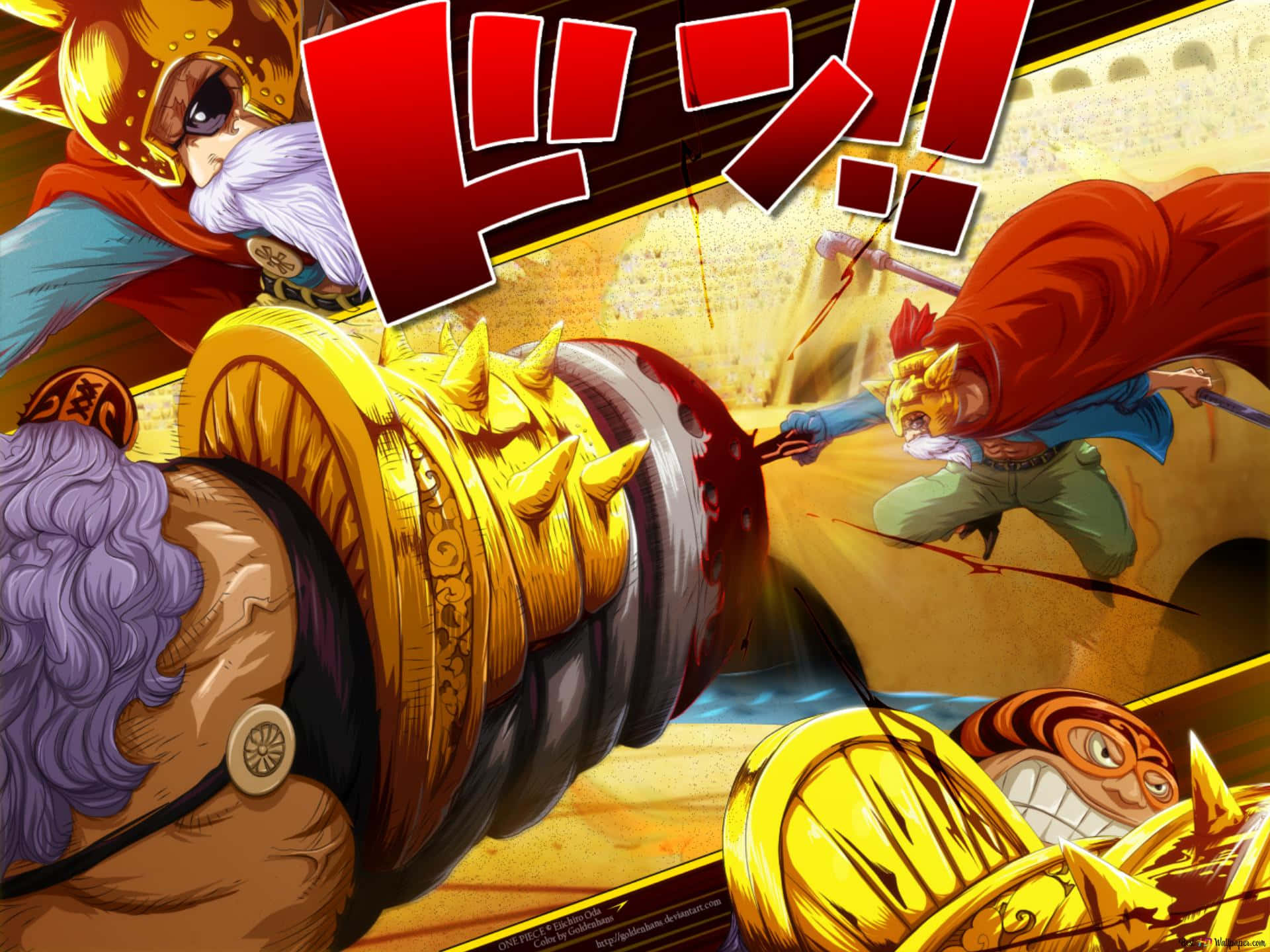Sabo, 1920 x 1440, anime battle scene, Full HD Desktop Wallpaper
