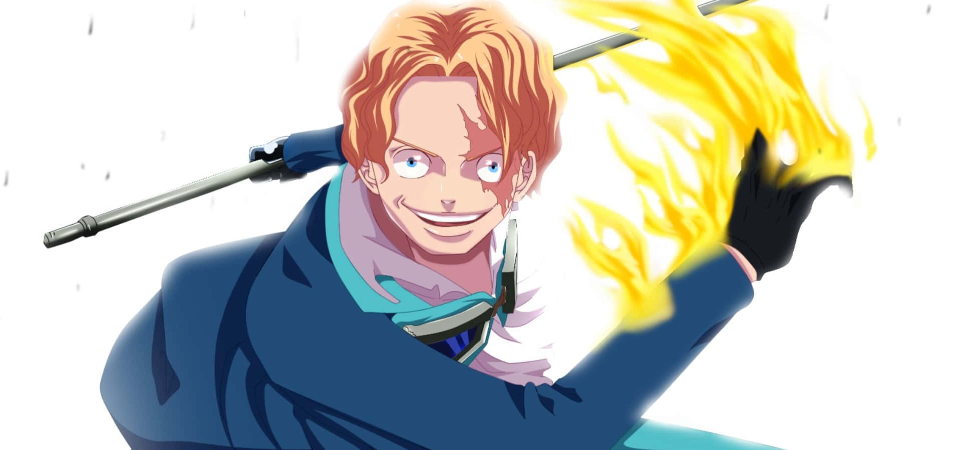 Sabo, 1915 x 900, fiery hair, HD Desktop Wallpaper