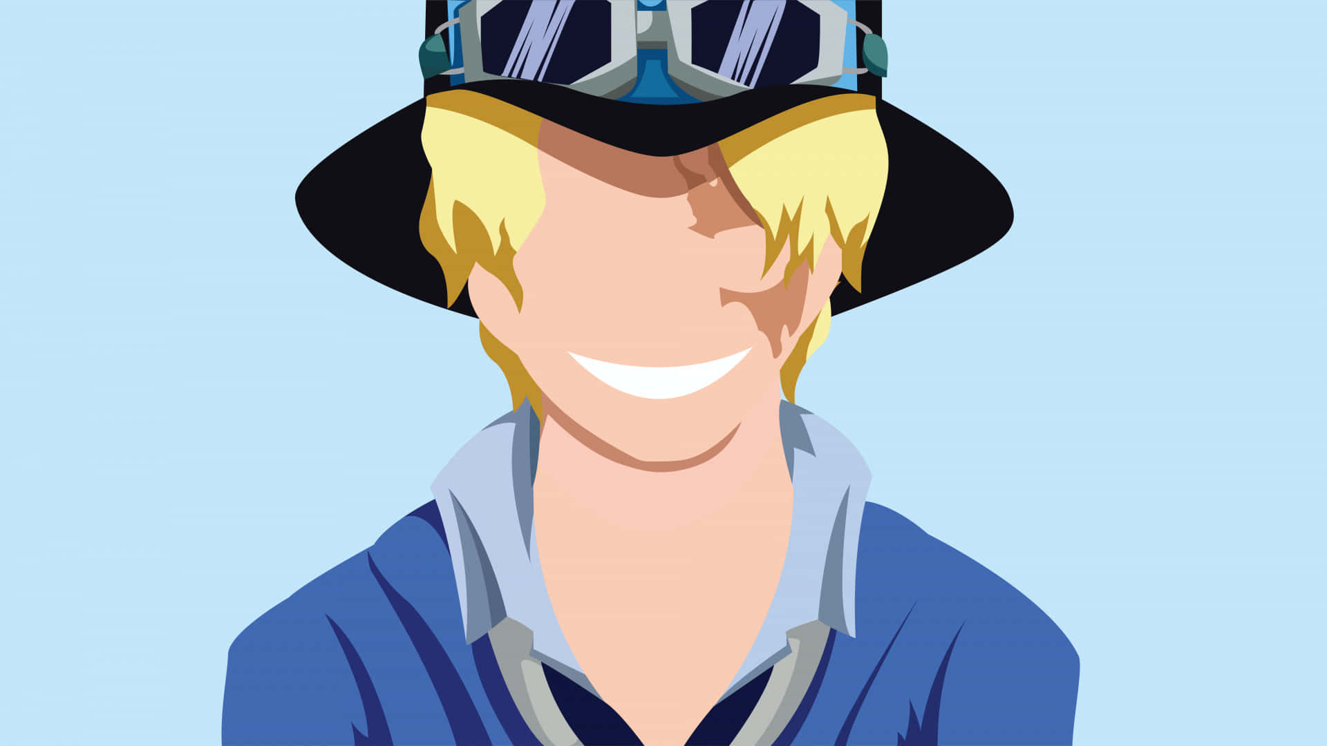 Sabo, anime-style, blonde hair, Full HD Desktop Wallpaper