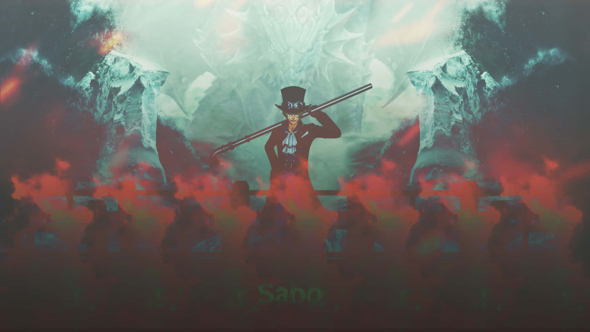 Sabo, top hat, rifle, Full HD Desktop Wallpaper