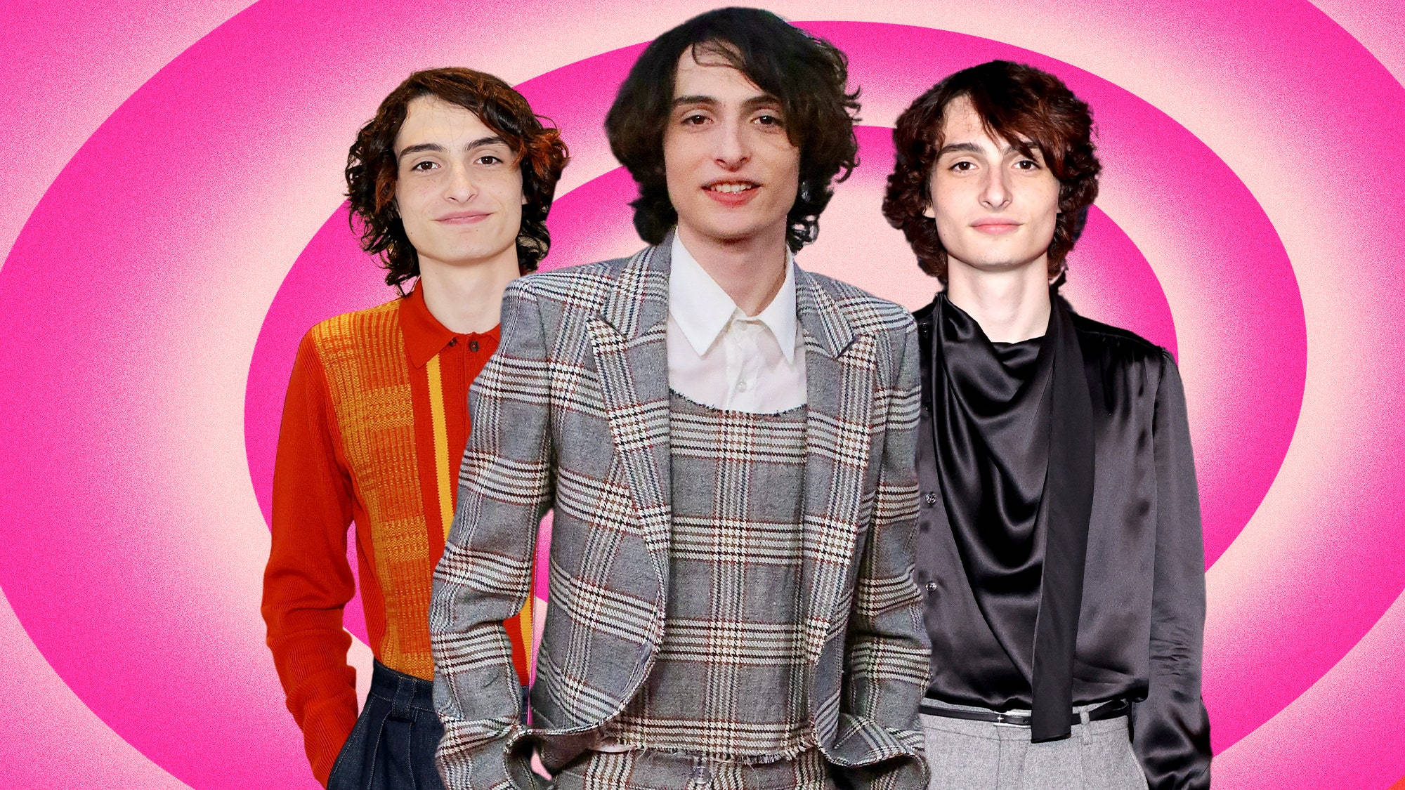 Finn Wolfhard Collage, Full HD Desktop Wallpaper