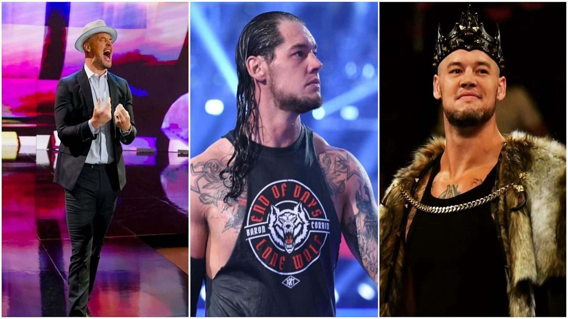 Wrestler Baron Corbin Photo Collage, Full HD Desktop Wallpaper
