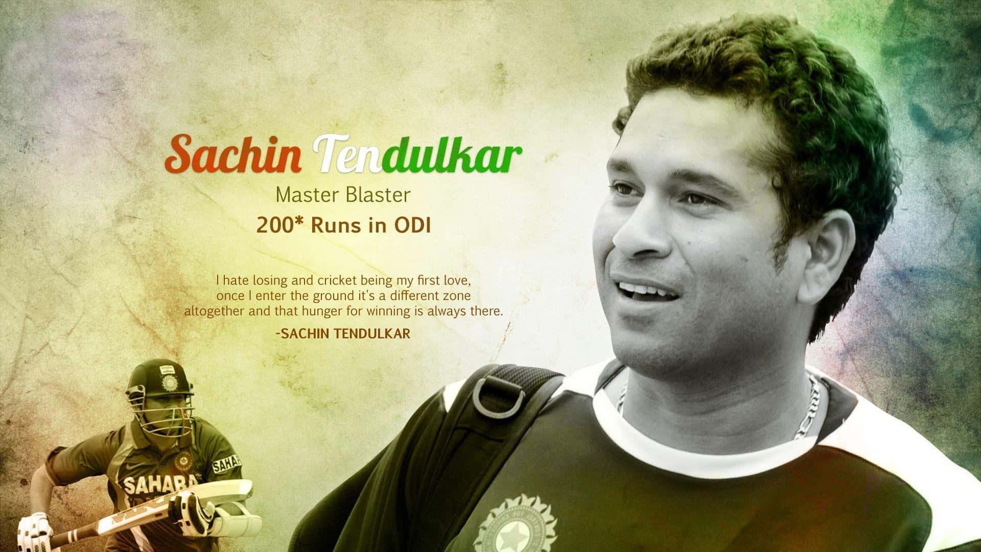 Sachin Tendulkar, 1920 x 1080 wallpaper, vintage textured background, Full HD Desktop Wallpaper