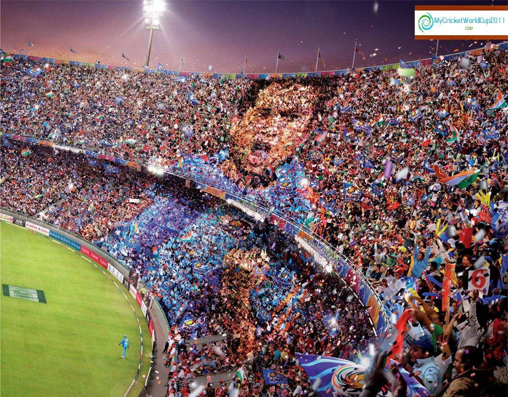 Sachin Tendulkar, cricket stadium, night, SD Desktop Wallpaper