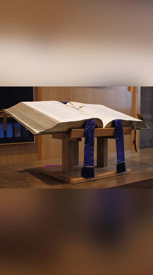 Sacrament, golden chalice, ancient book, SD Phone Wallpaper