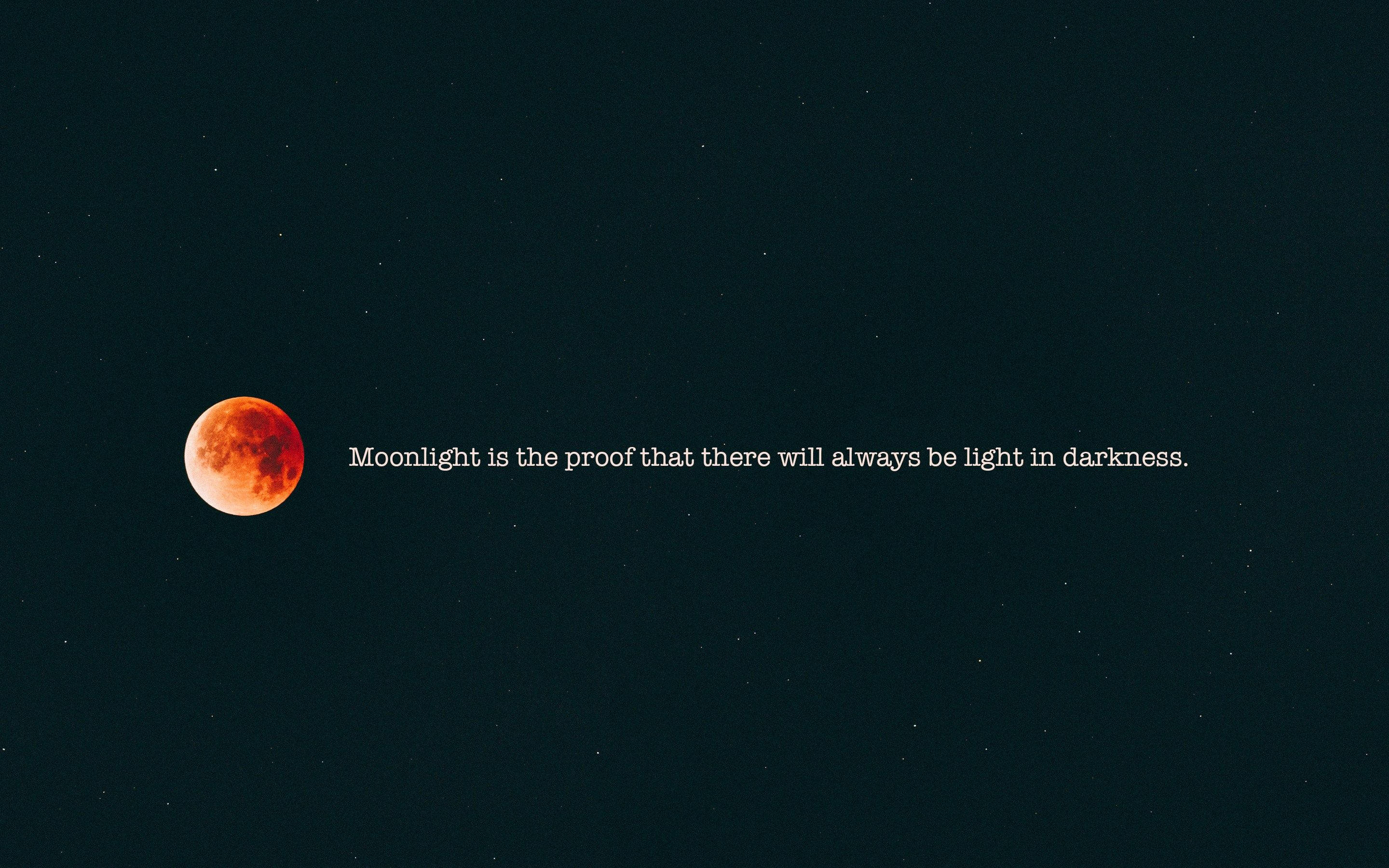 blood moon, starry night sky, moonlight, 2K Desktop Wallpaper