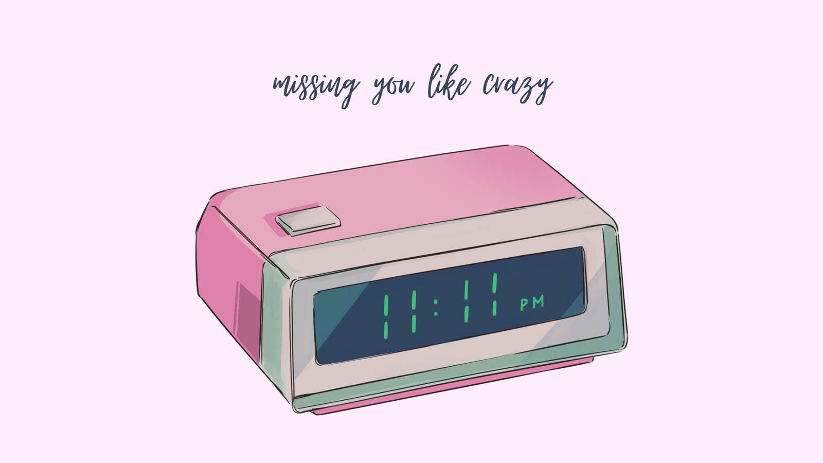 pink digital alarm clock, 11:11 PM, soft lavender background, HD Desktop Wallpaper