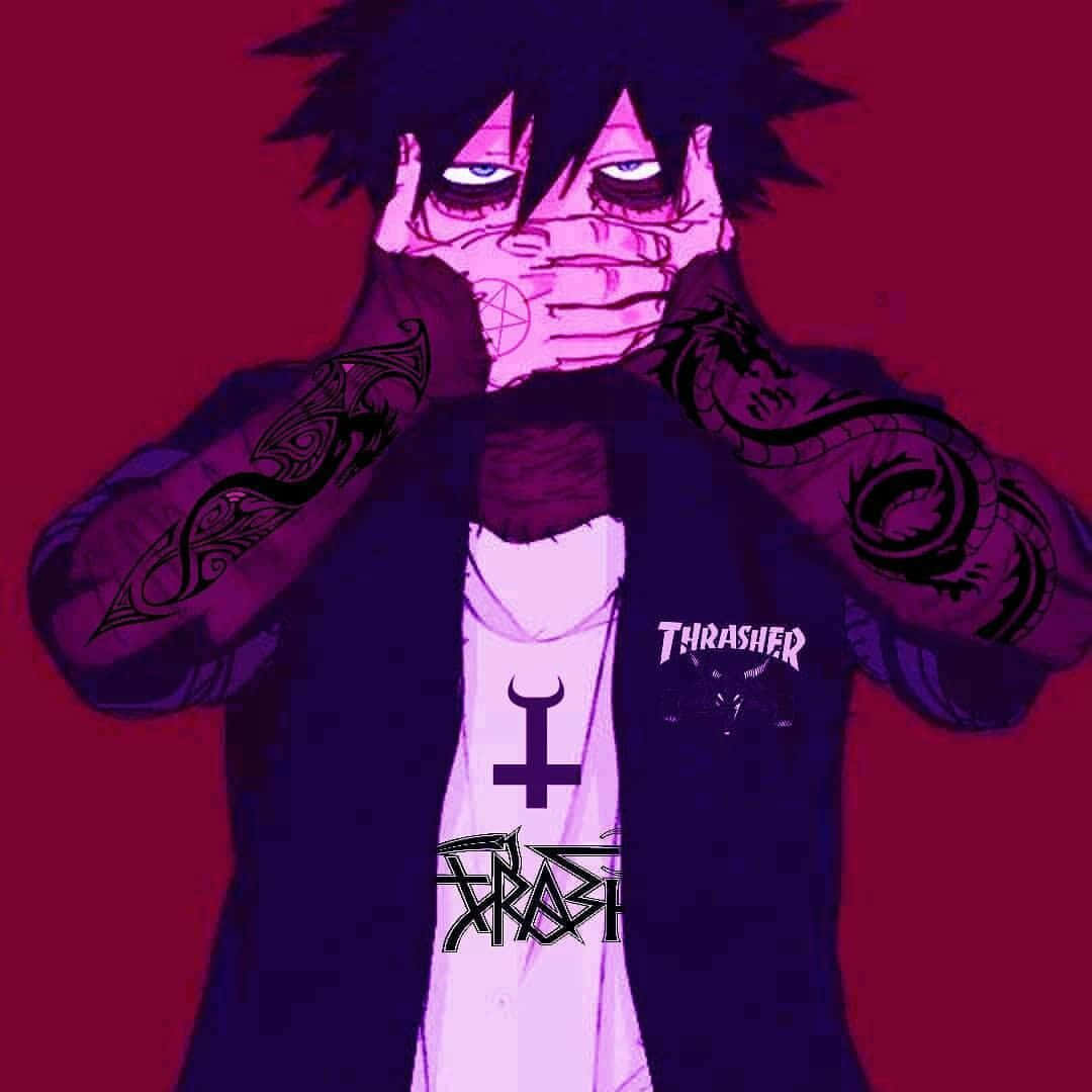 Sad Aesthetic Naruto, spiky black hair, tattoos, SD Desktop Wallpaper