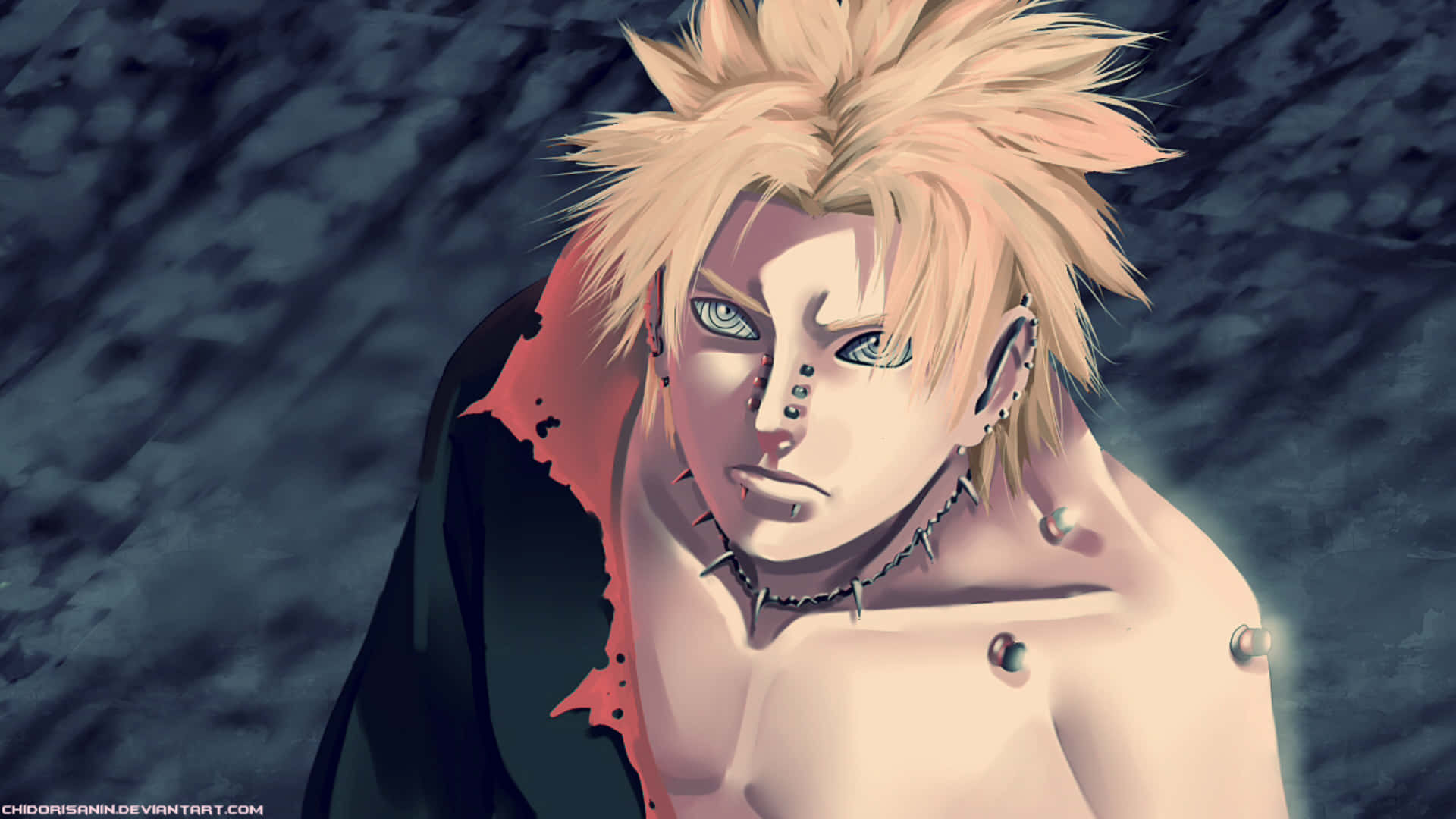 Naruto, spiky blonde anime character, green eyes, Full HD Desktop Wallpaper
