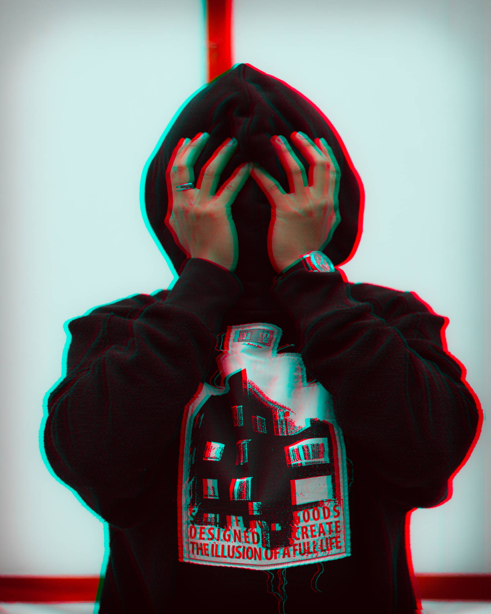PFP Aesthetic Boy In Black Hoodie, Full HD Phone Wallpaper