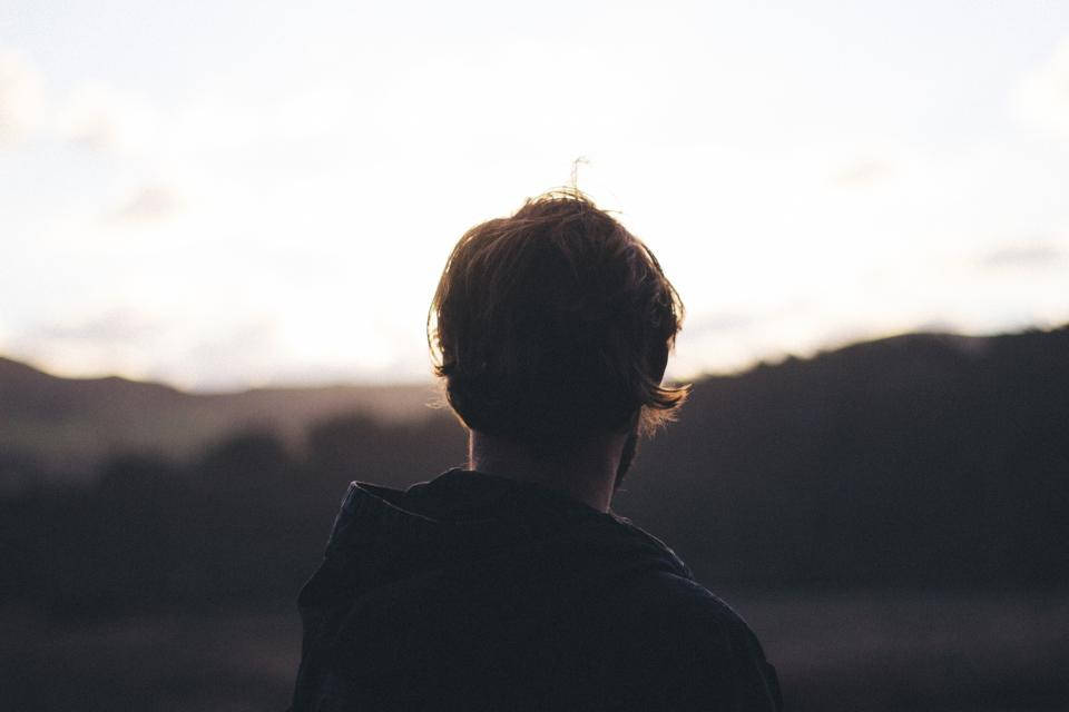 Sad Alone, silhouette, golden hour, SD Desktop Wallpaper