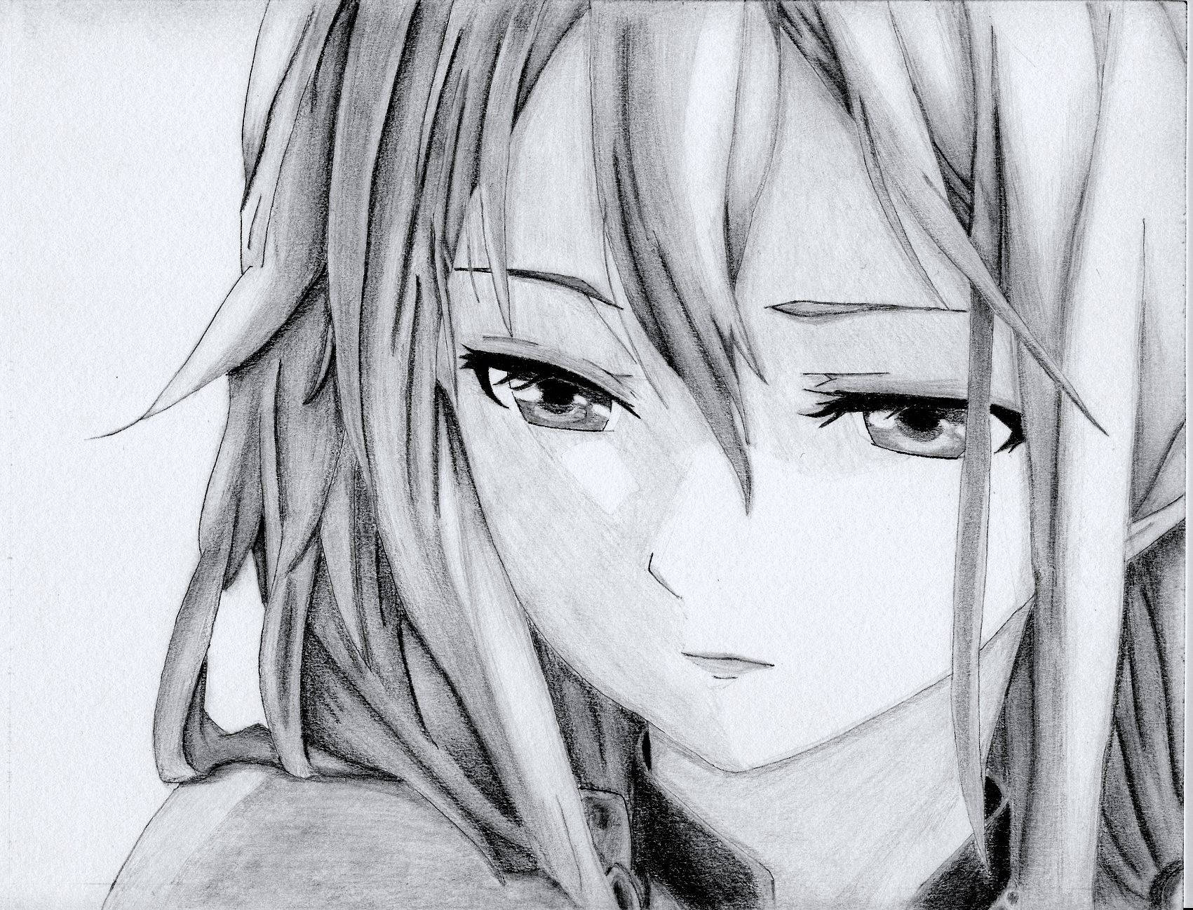 anime girl, expressive eyes, flowing hair, HD Desktop Wallpaper