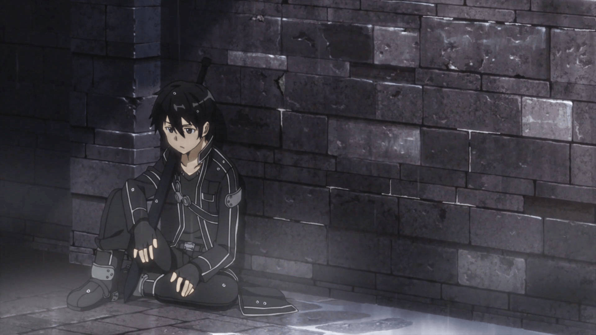 Sad Anime Boy Kirito, Full HD Desktop Wallpaper