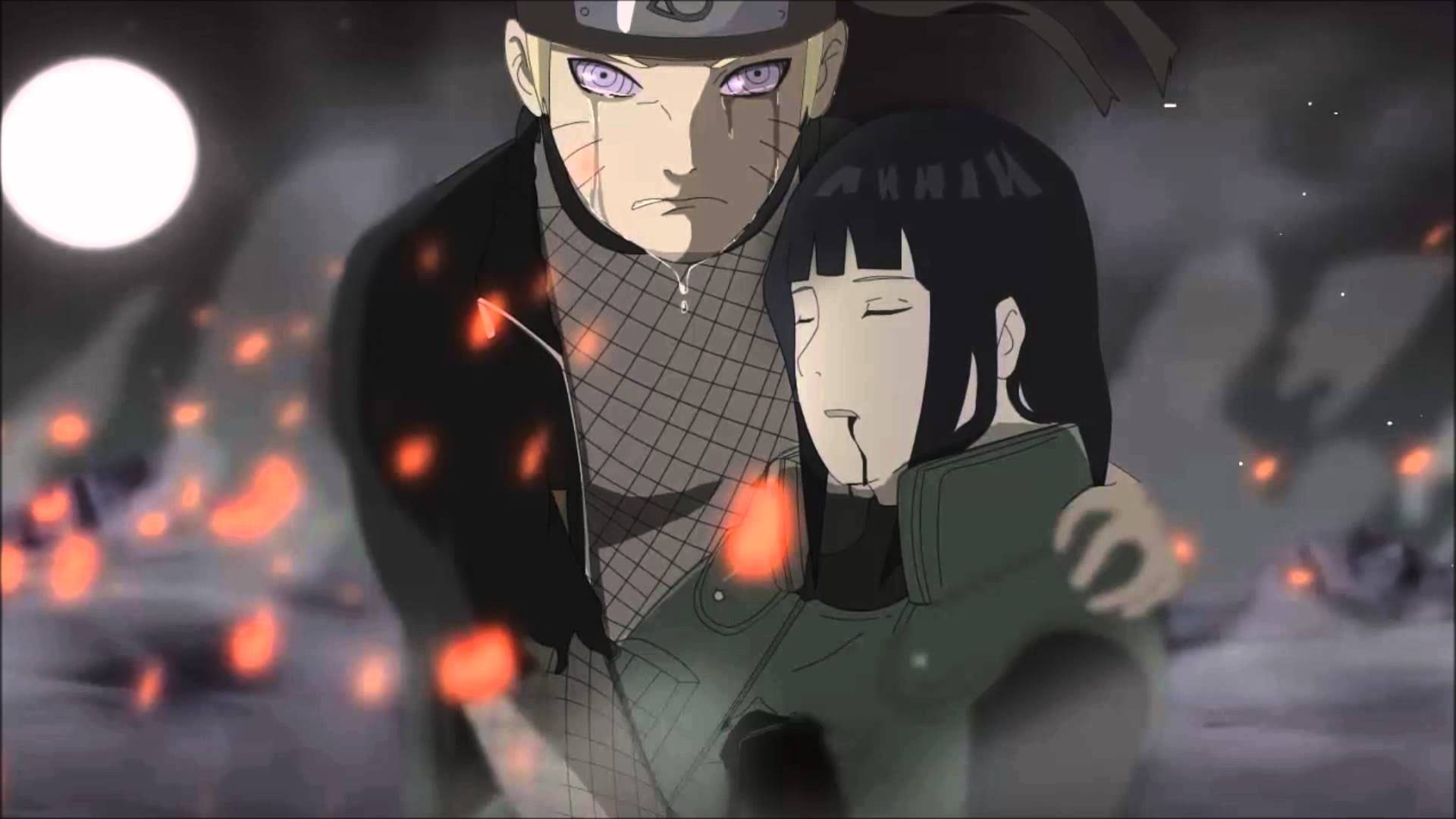 Sad Anime Boy Naruto And Hinata, Full HD Desktop Wallpaper