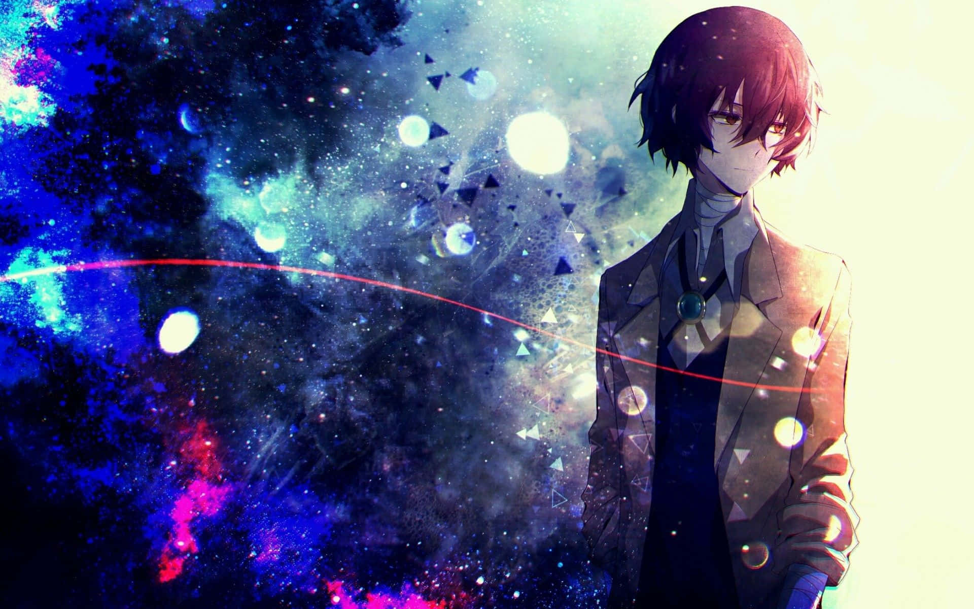 Intriguing Anime Portrait of Dazai Osamu, Full HD Desktop Wallpaper
