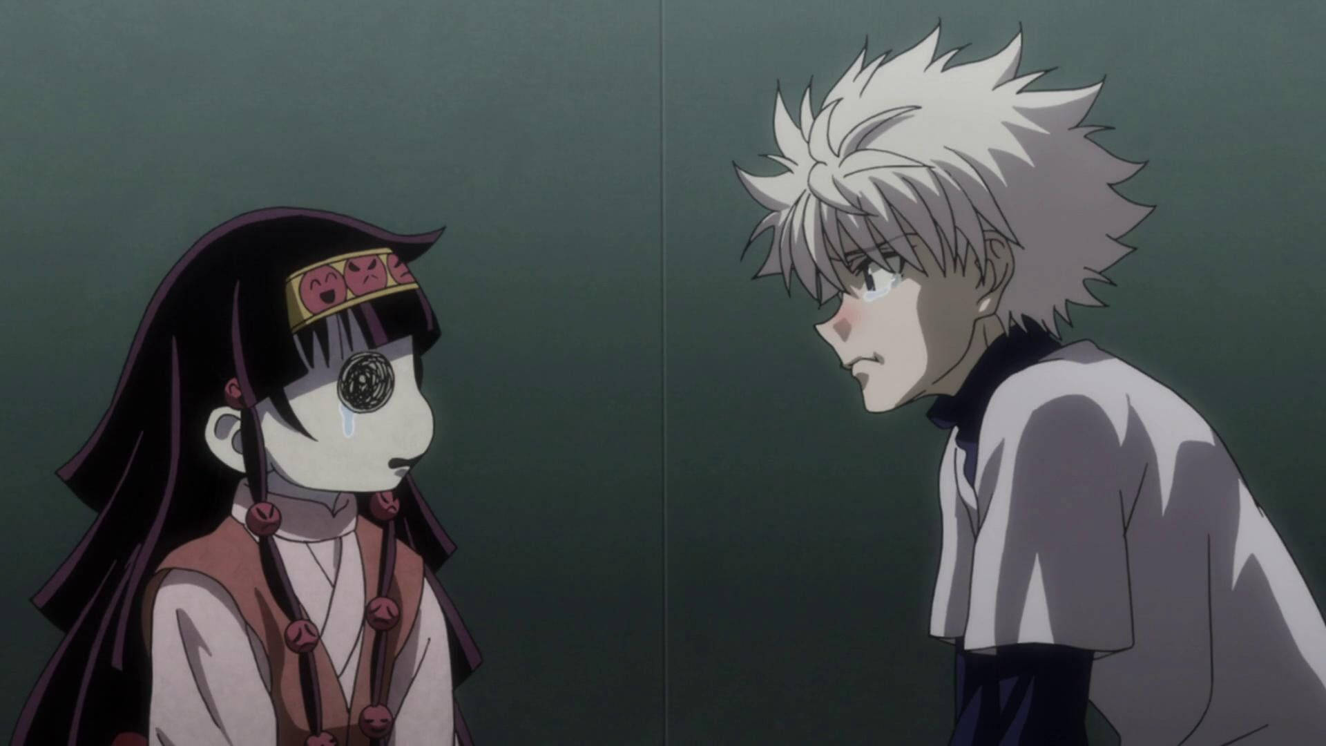 Sad Anime Boy Killua Alluka, Full HD Desktop Wallpaper