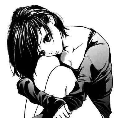 Sad Anime Girl Black And White