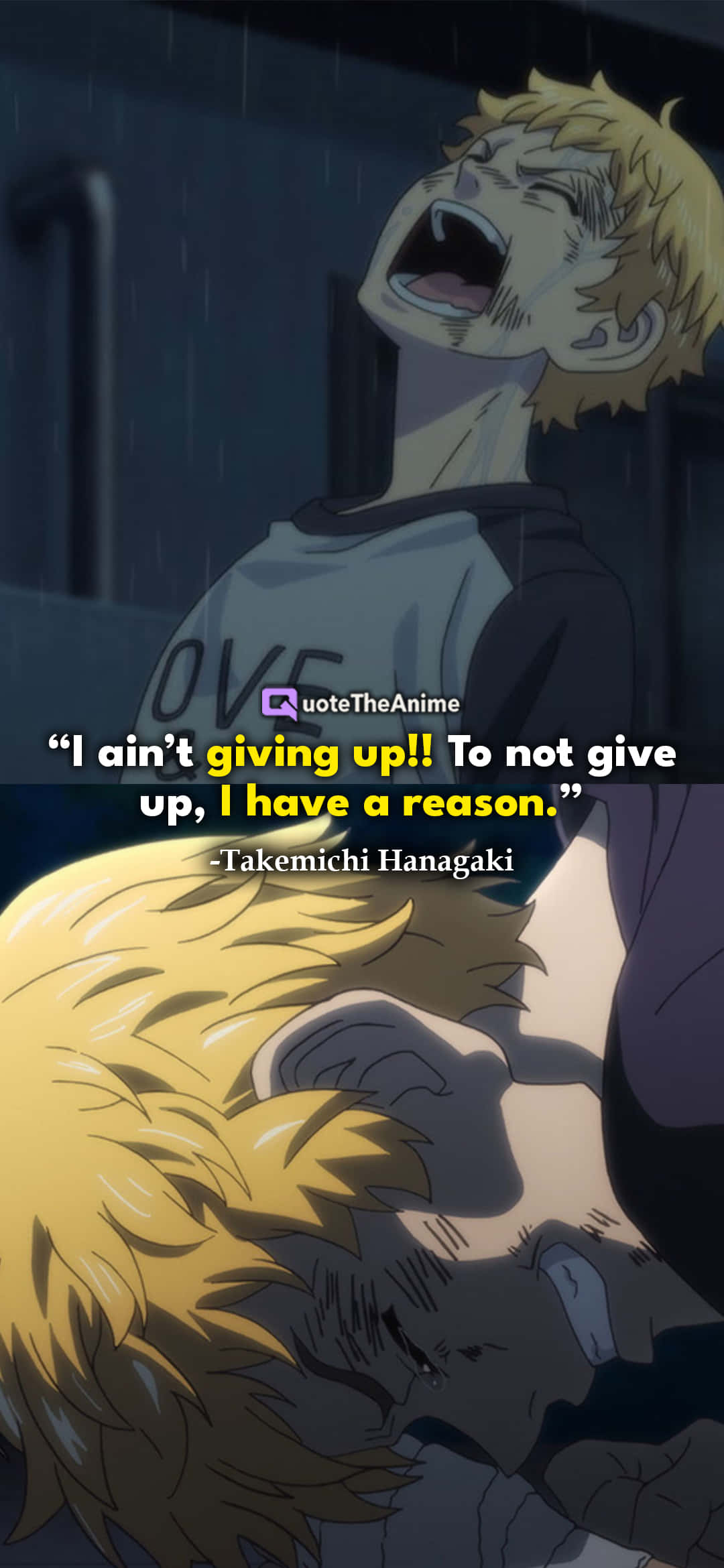 a quote from a anime with a boy and a girl, Full HD Phone Wallpaper