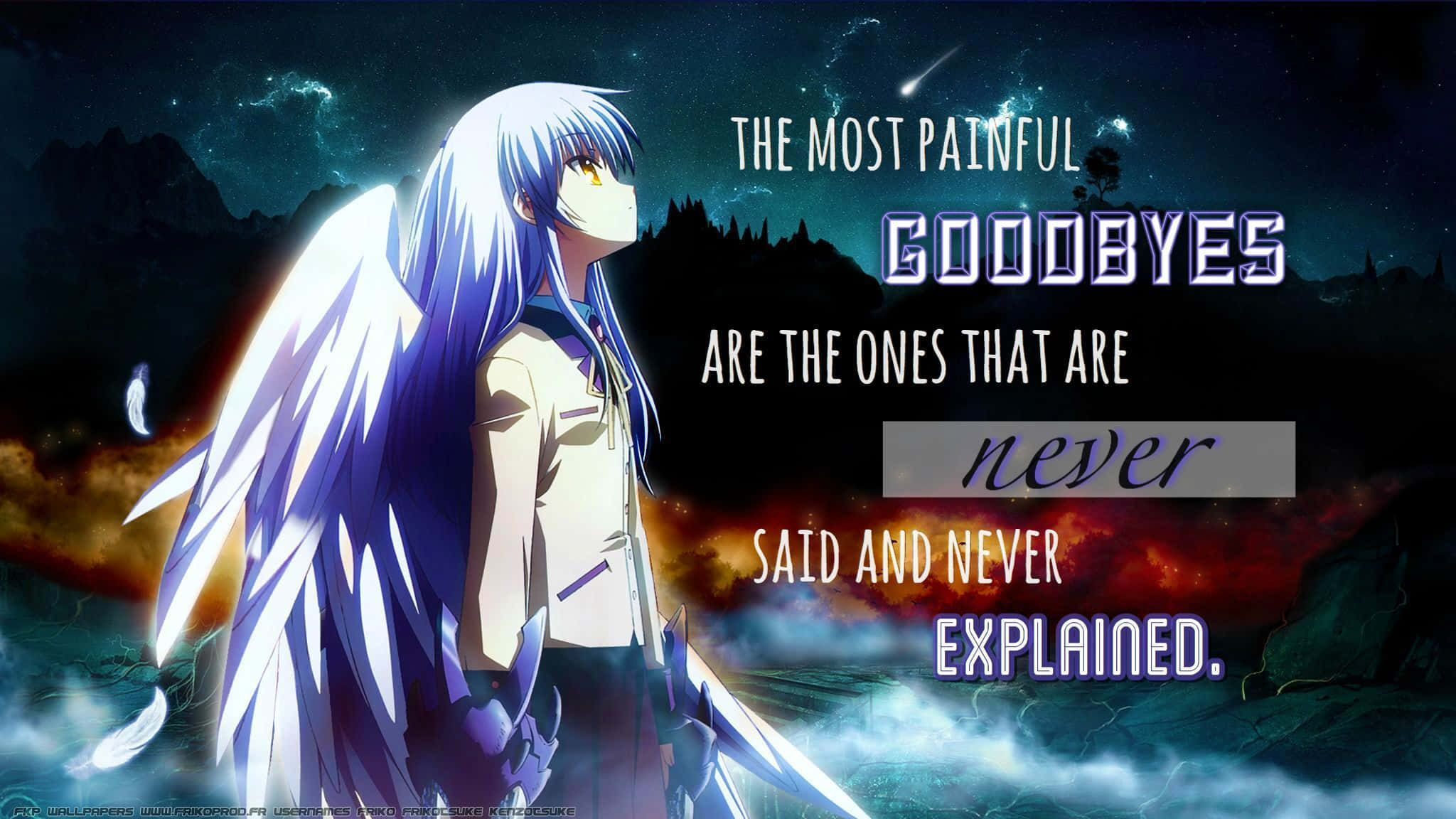 the most thankful goodbyes are the ones that never, Full HD Desktop Wallpaper