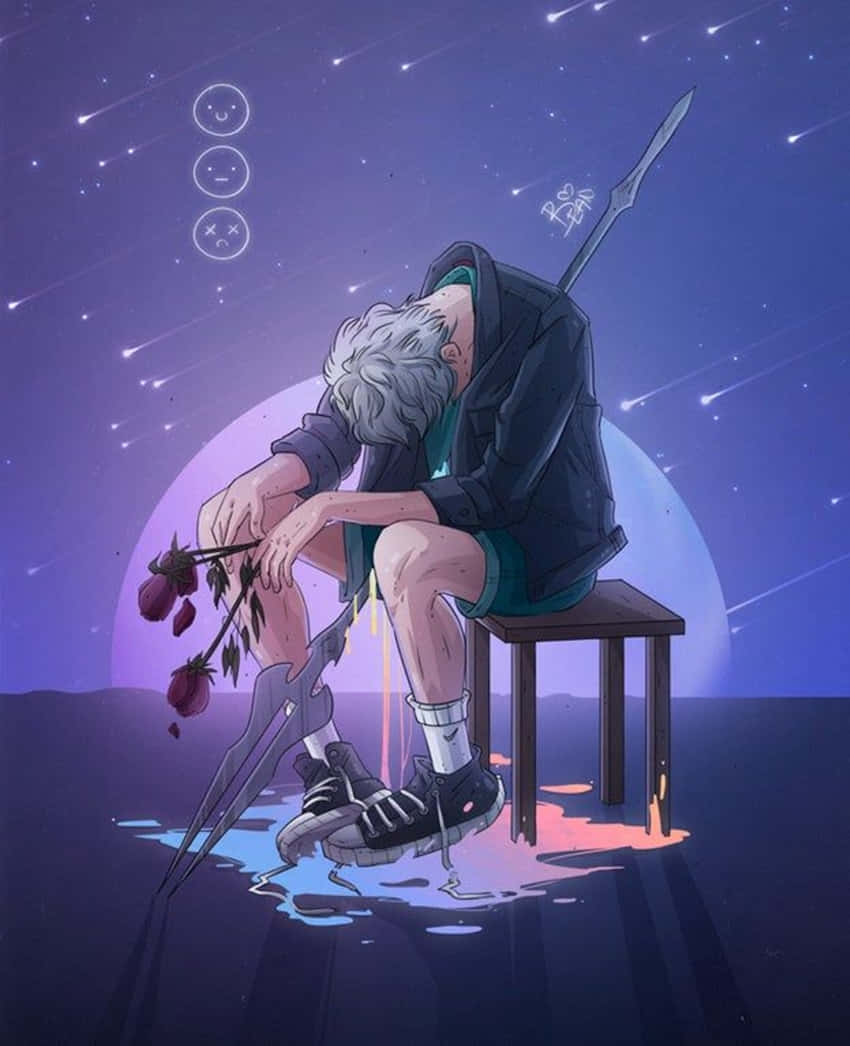 "Sadness is only temporary, life will get better soon.", SD Phone Wallpaper