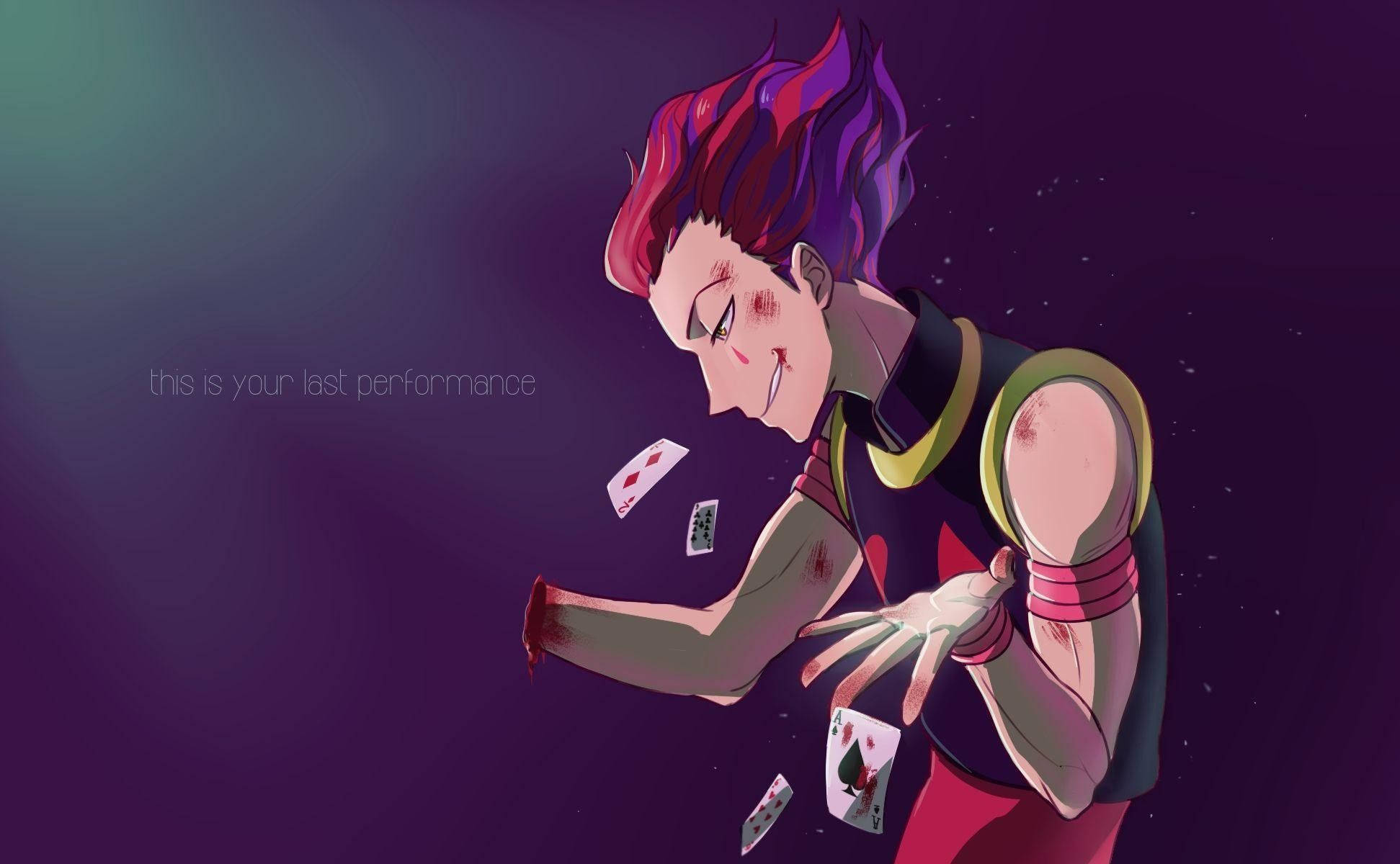 Hisoka Morow Quote Art, Full HD Desktop Wallpaper