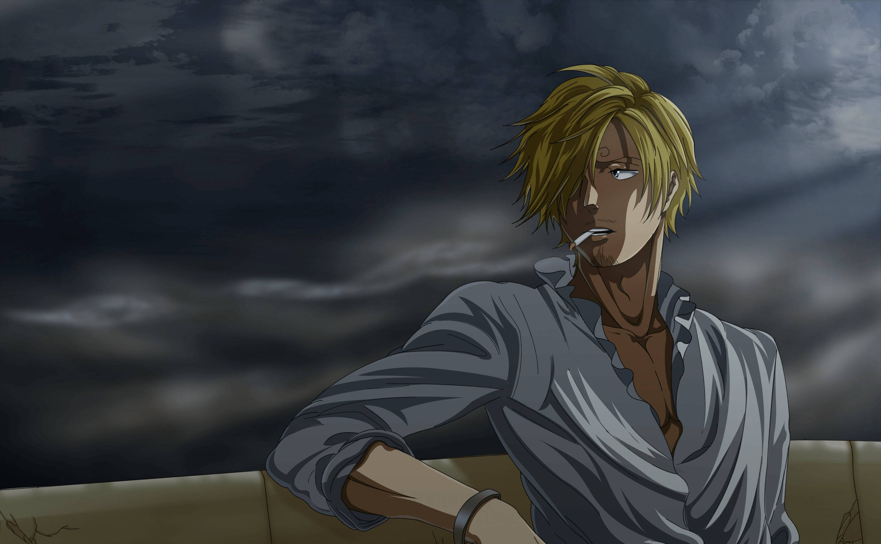 "Sanji's somber demeanor speaks of the struggles he has faced", 2K Desktop Wallpaper