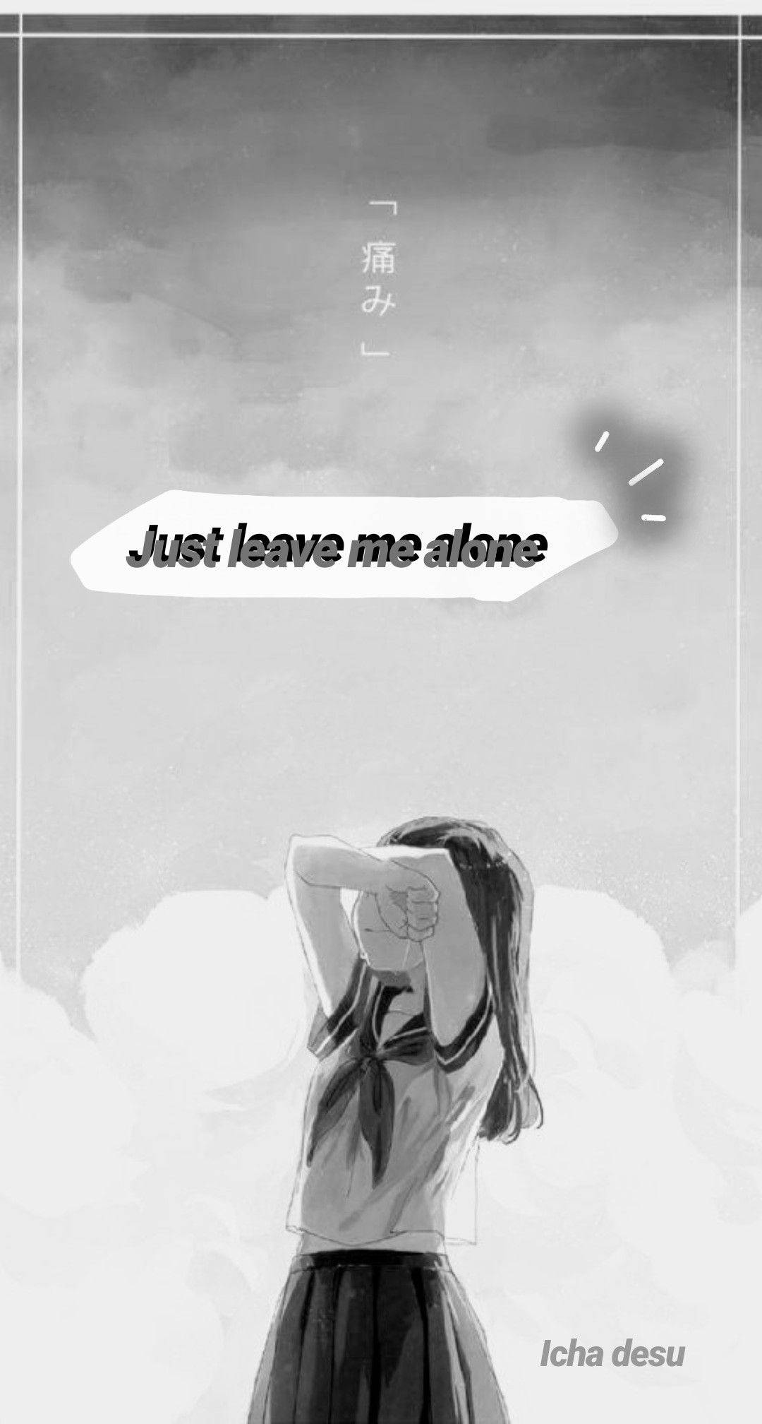 anime girl, monochrome, cloudy sky, Full HD Phone Wallpaper