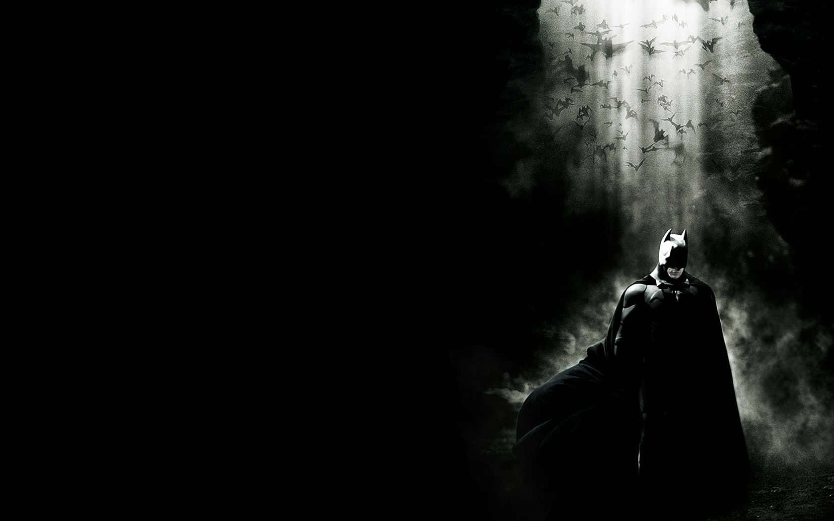 Batman, dark cave, bats, HD Desktop Wallpaper