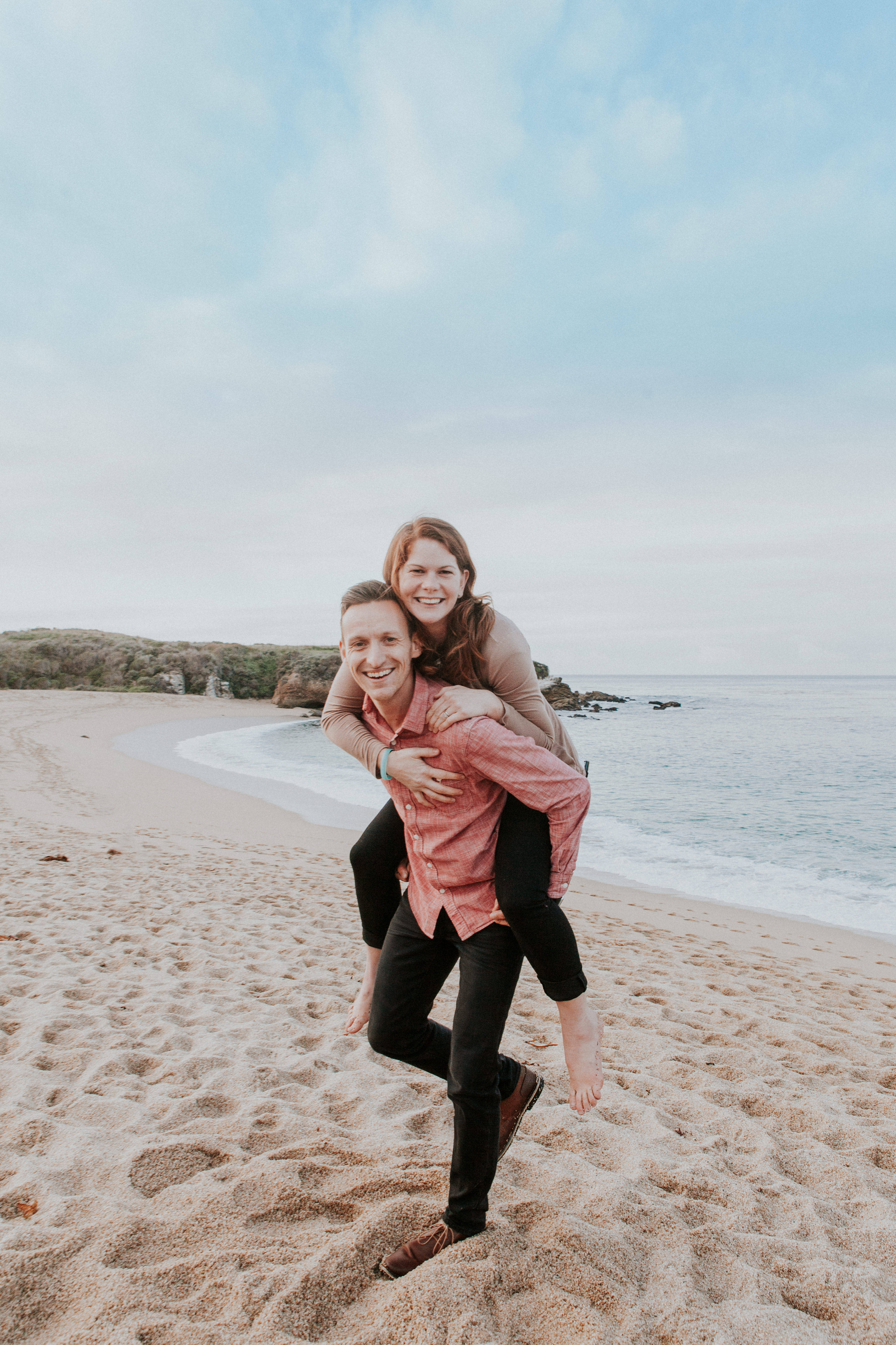 Couple At The Beach, 5K Phone Wallpaper