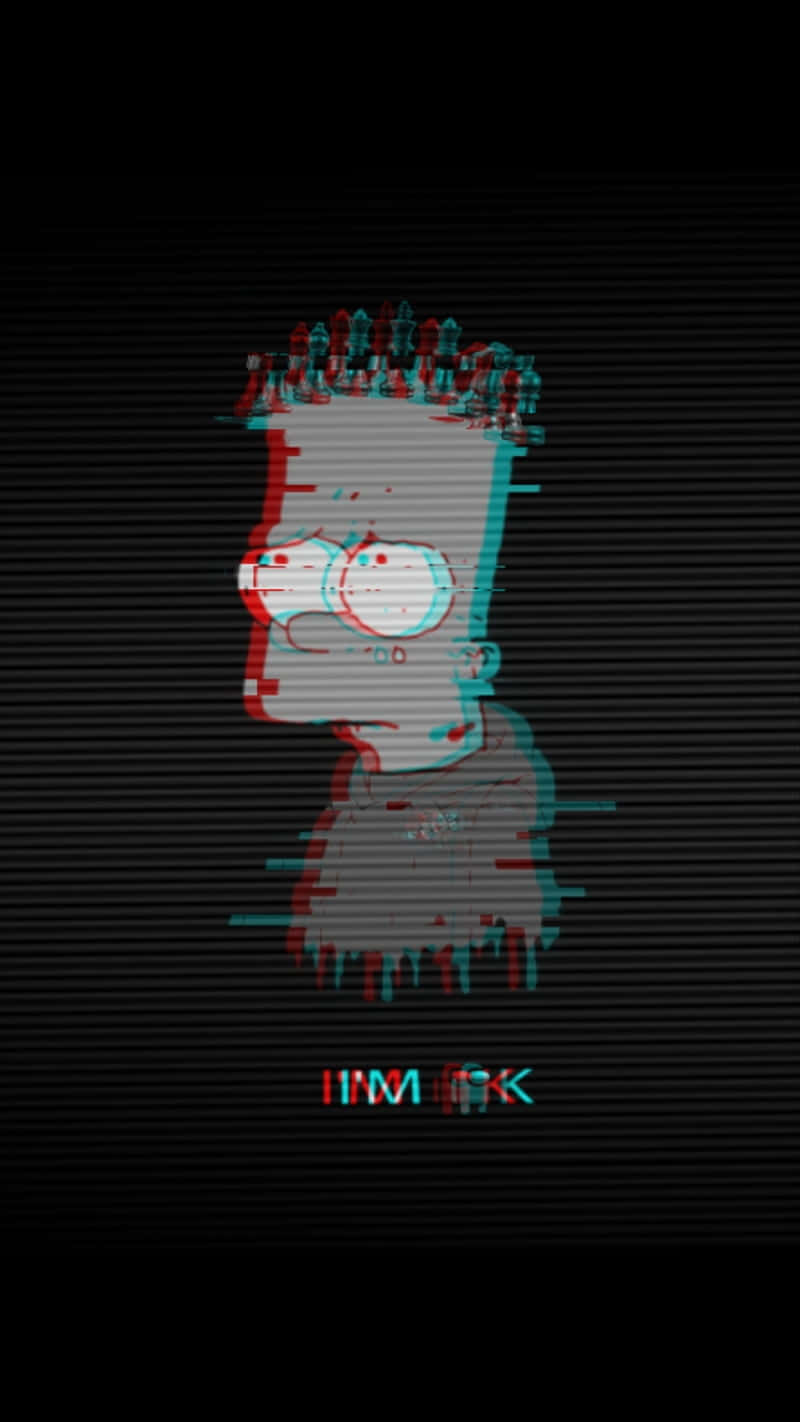 Blurred Bart Simpson Aesthetic, HD Phone Wallpaper