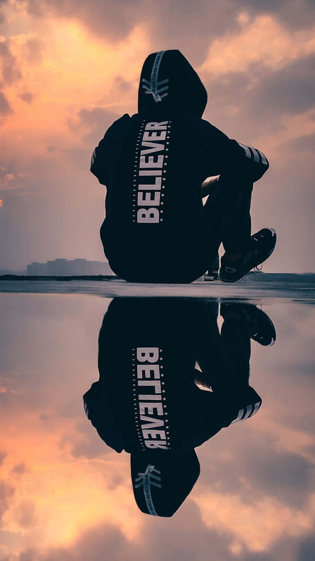 Reflection Of A Boy Phone, Full HD Phone Wallpaper