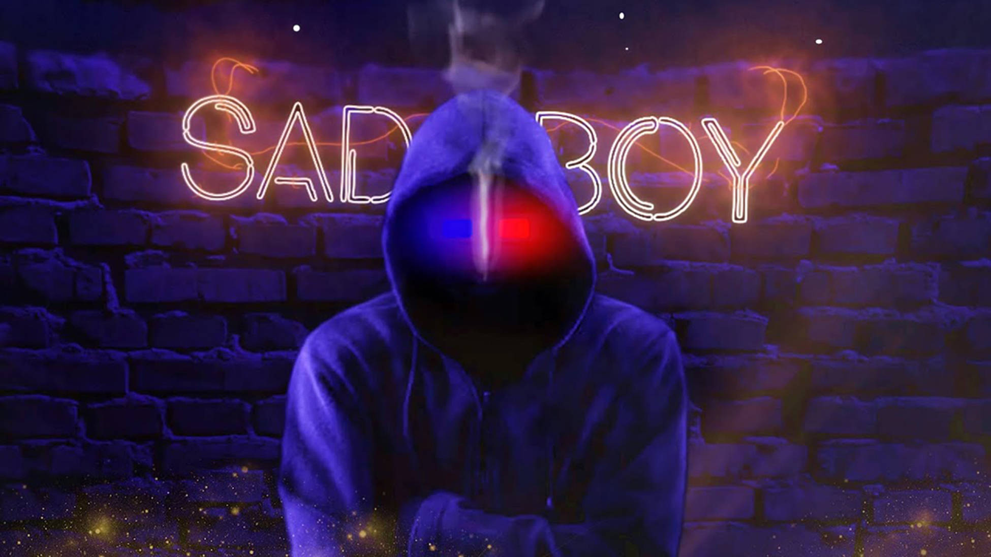 Sad Boy With 3D Glasses, Full HD Desktop Wallpaper