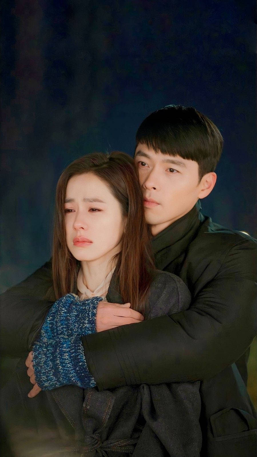 Korean couple, sorrowful woman, dimly lit scene, HD Phone Wallpaper
