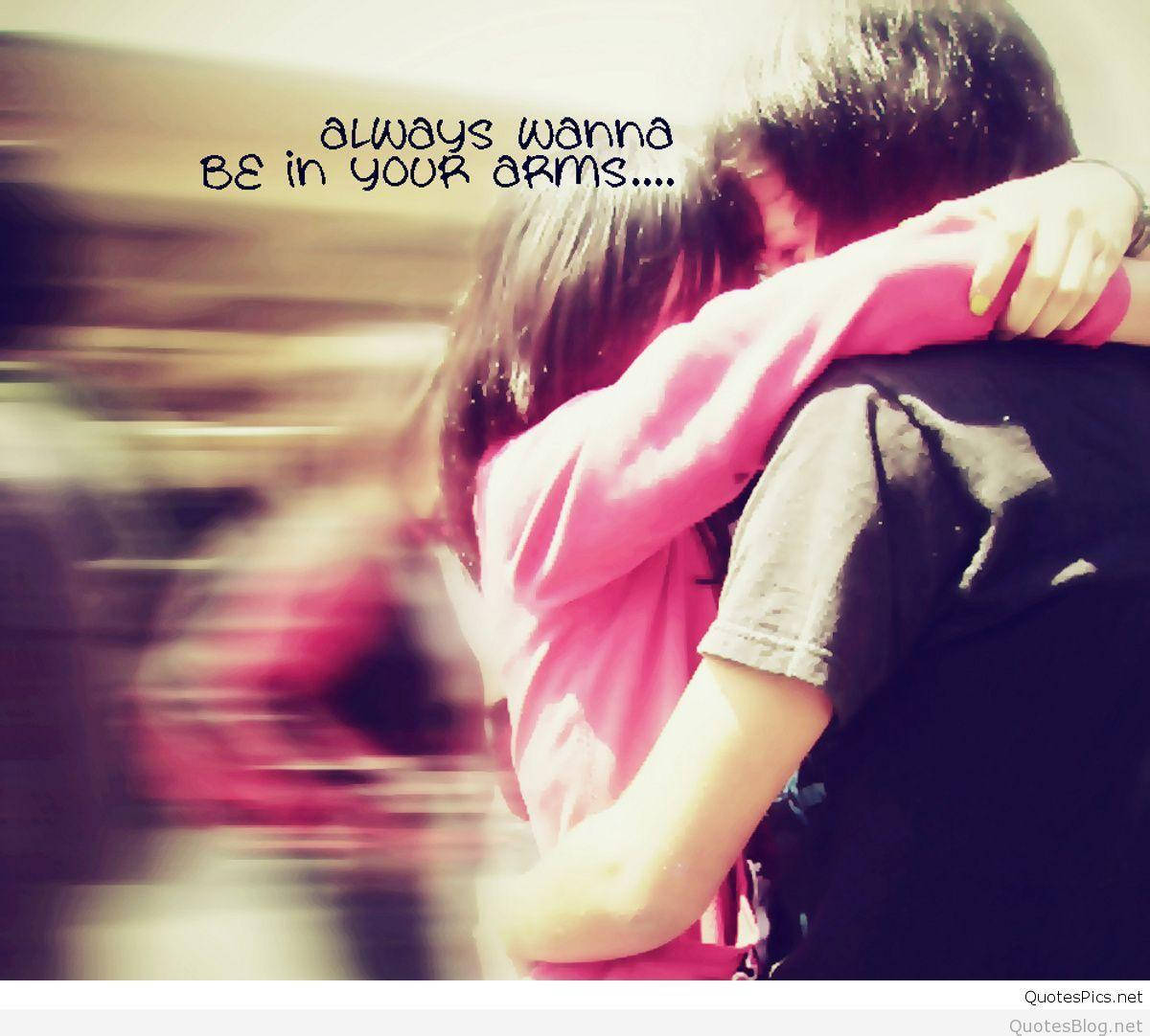 Sad Love Couple Hug, warm tones, romantic text overlay, SD Desktop Wallpaper